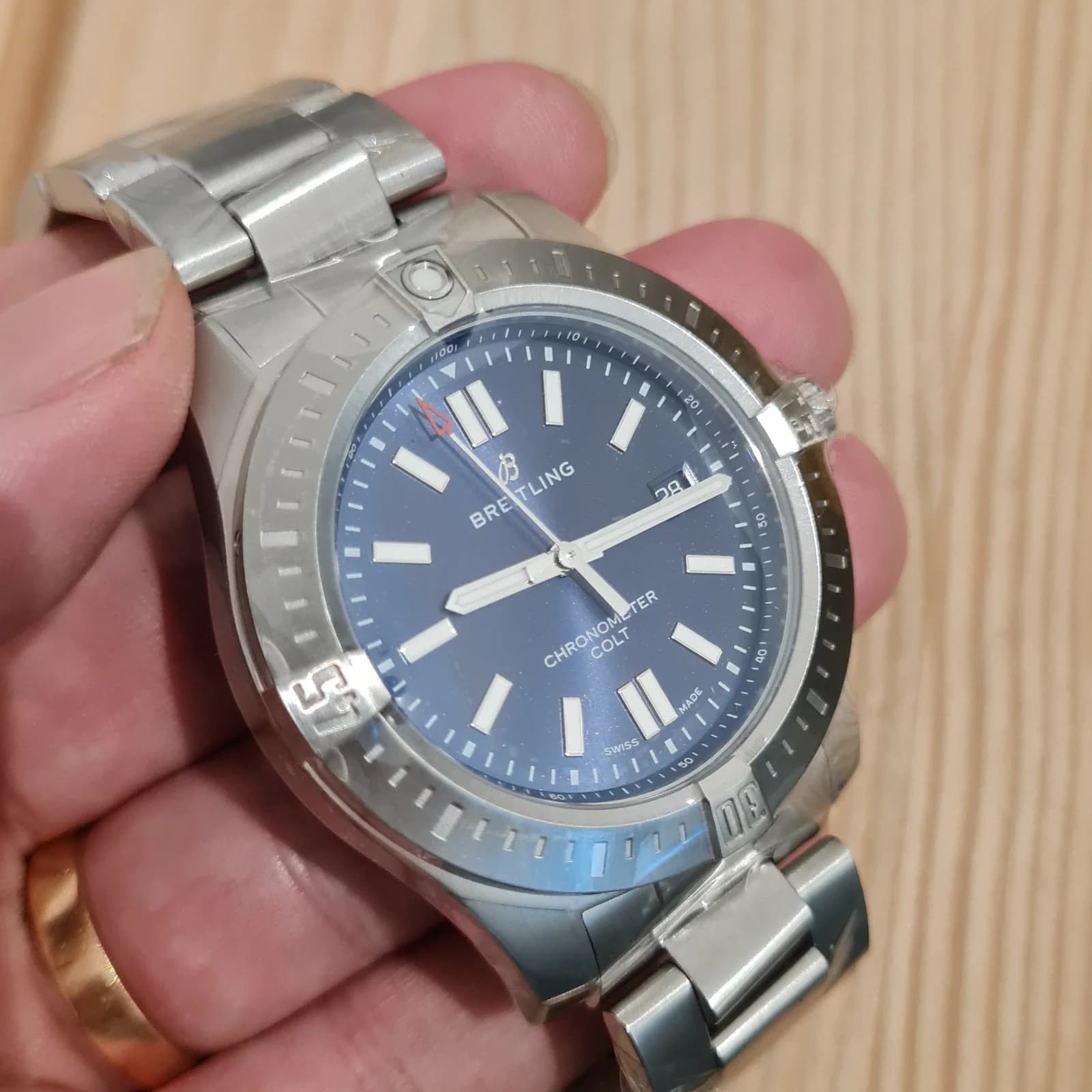 Thumb Chronomat Colt 44 Automatic Blue / Bracelet