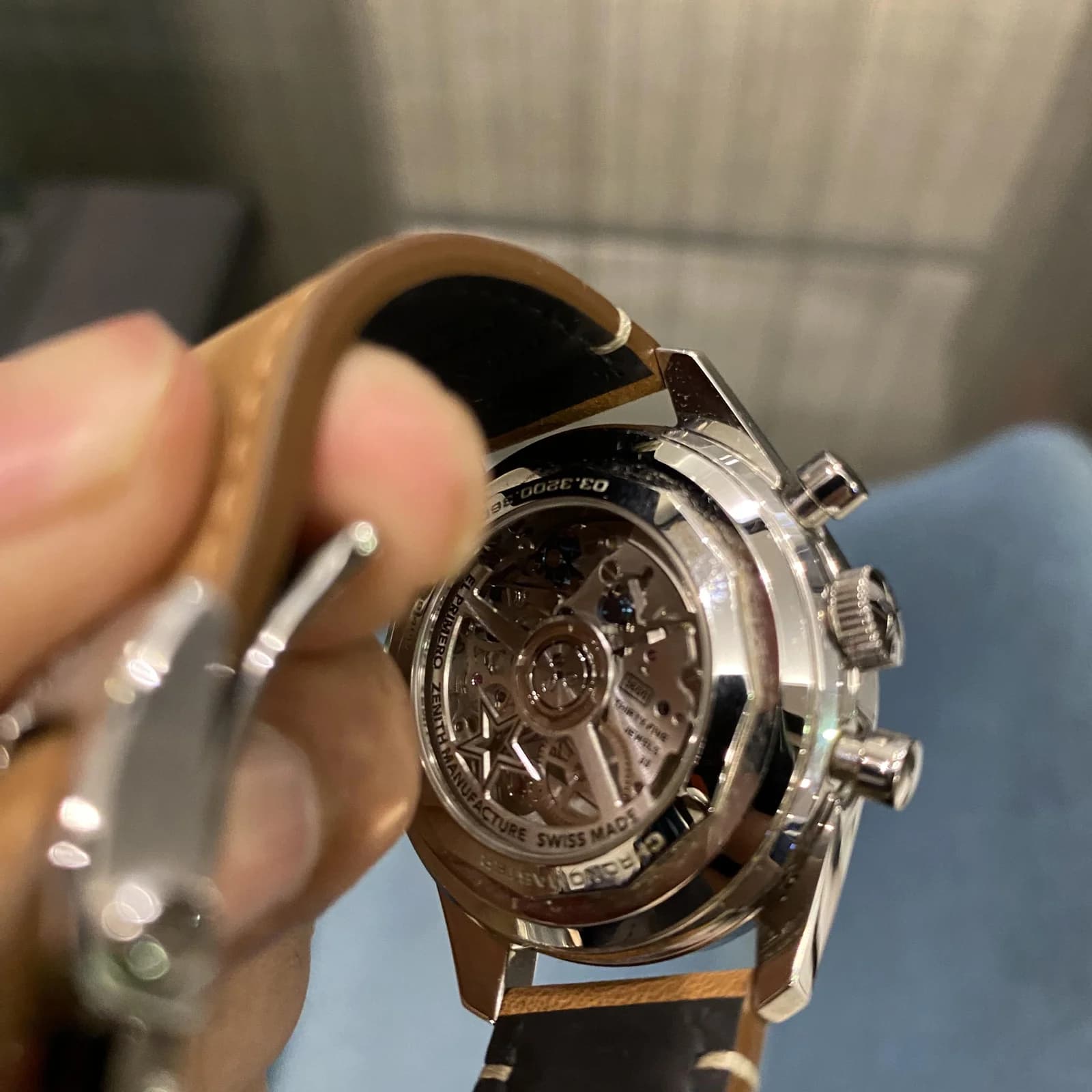 Thumb Chronomaster Original Stainless Steel / Black / Strap