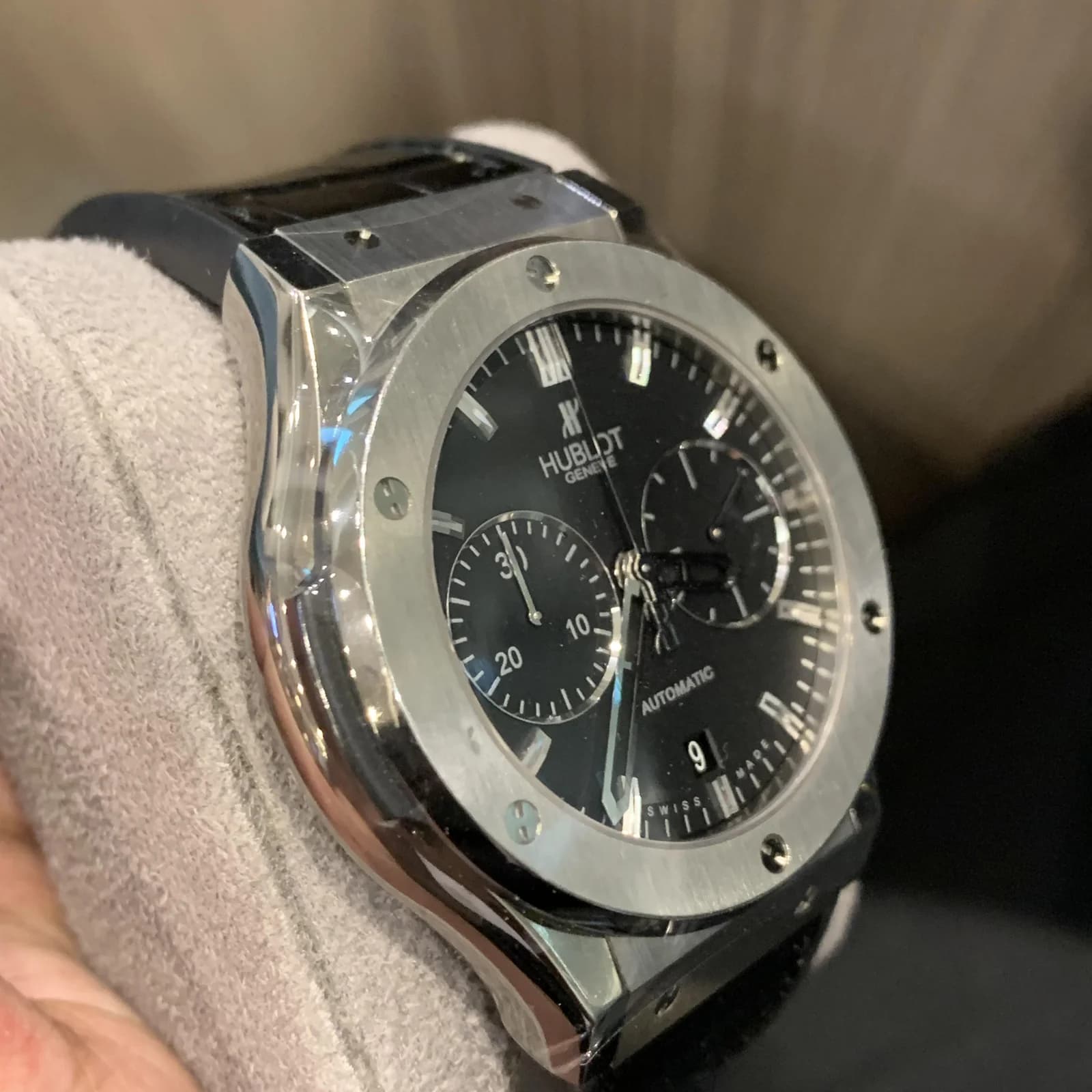 Thumb Classic Fusion 45 Chronograph Titanium / Black / Alligator