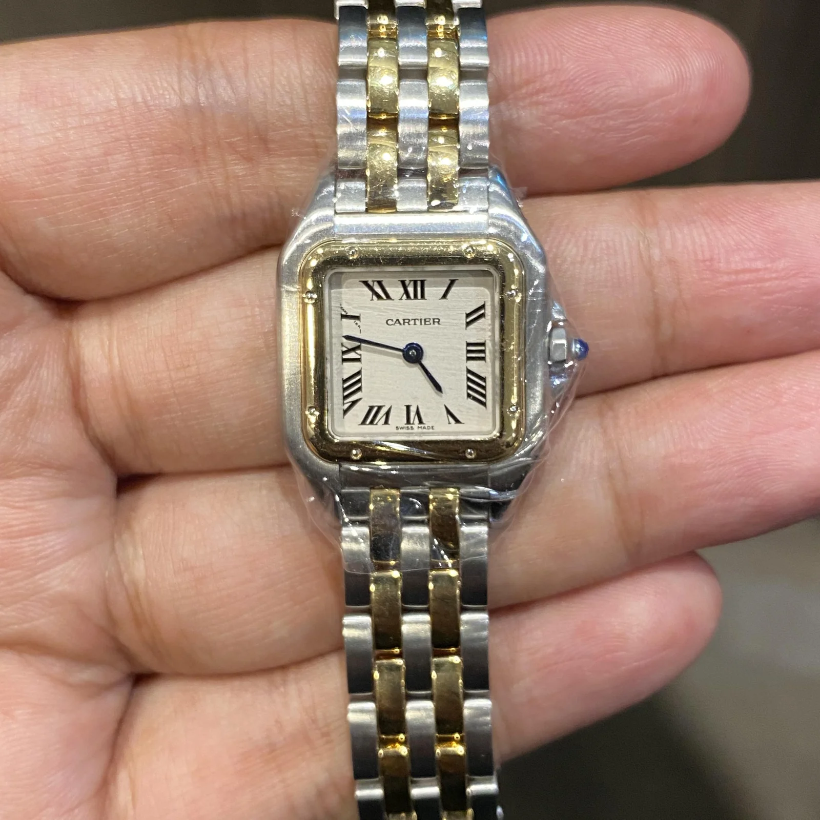 Thumb Panthere Small Quartz Stainless Steel / Gold