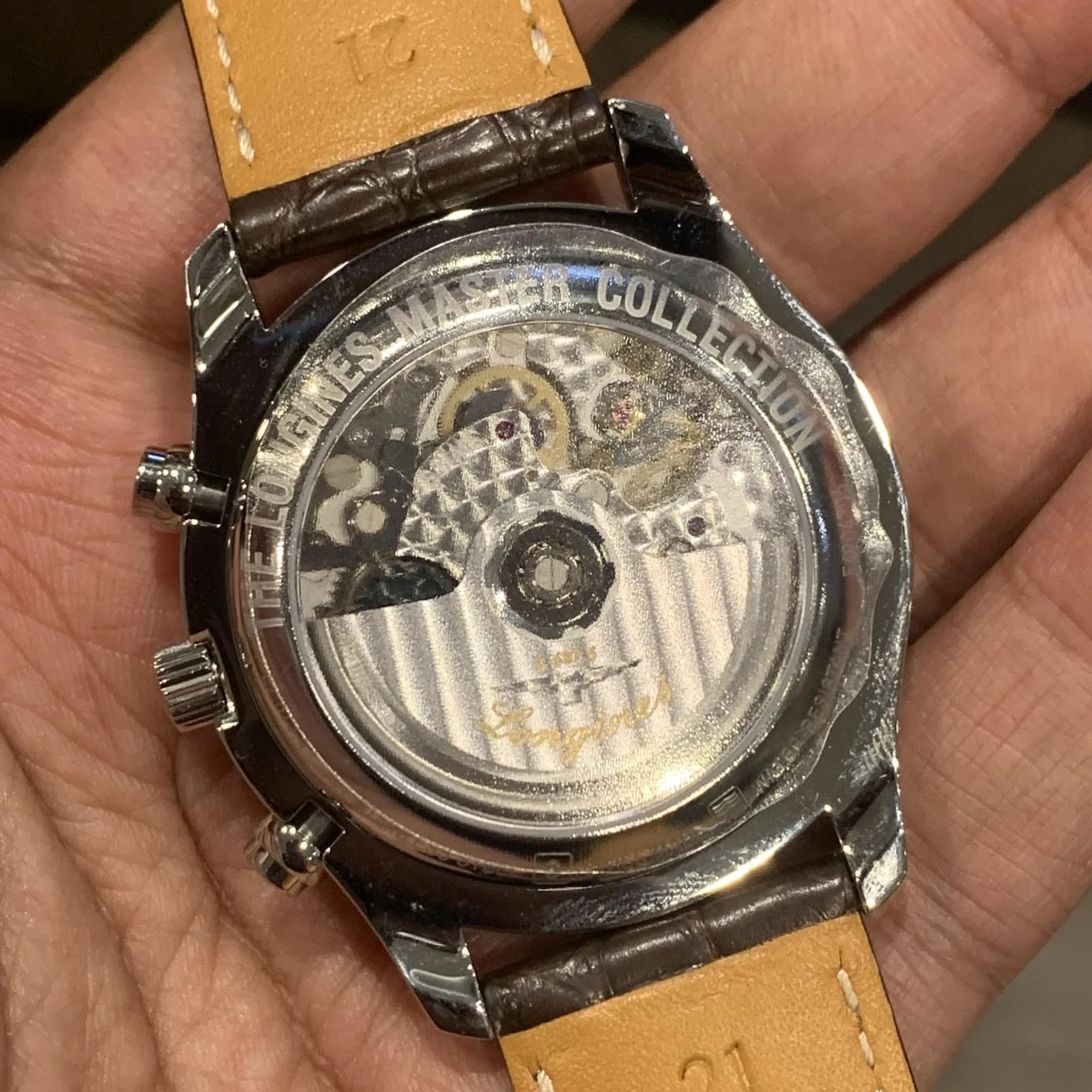 Thumb Master Collection 40 Chronograph Calendar Stainless Steel / Silver / Alligator