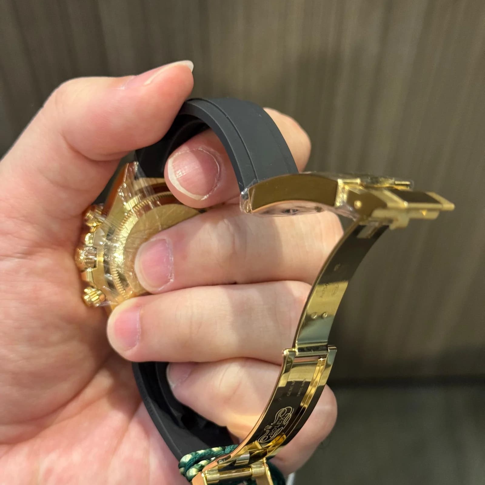 Thumb Cosmograph Daytona Yellow Gold - Cerachrom / Turquoise - Black / Oysterflex