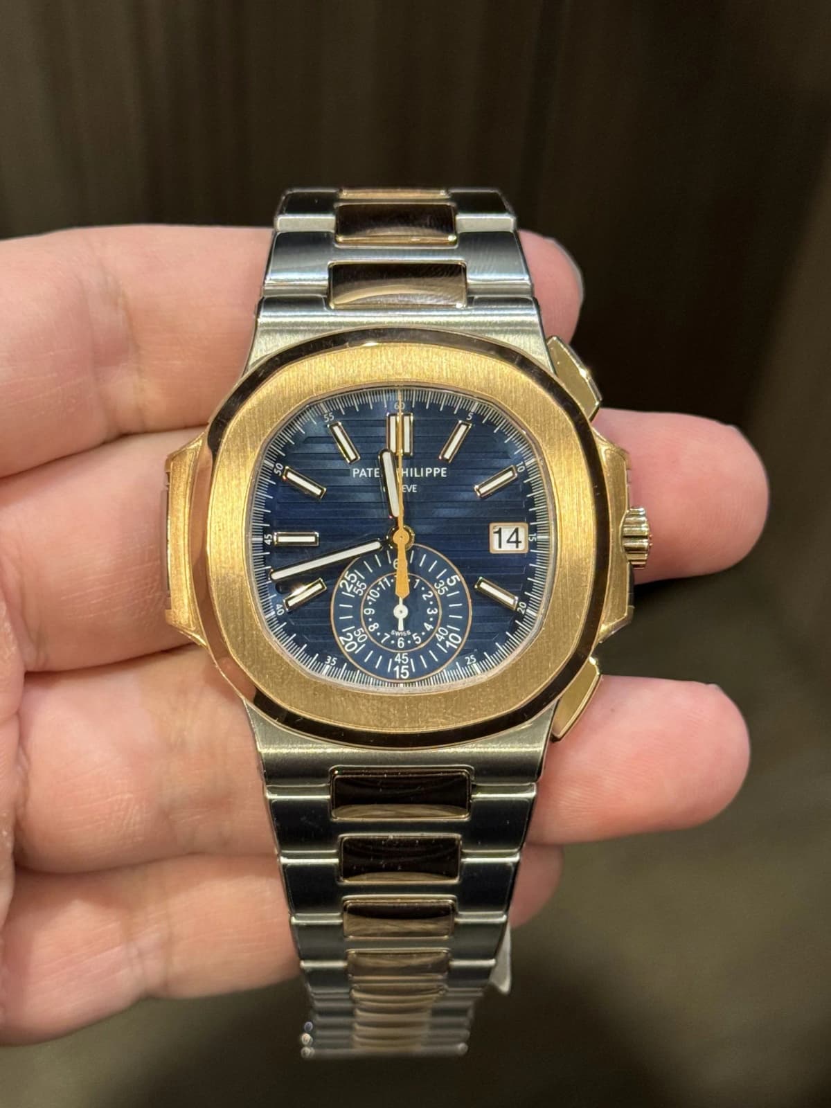 Thumb Nautilus 5980 Stainless Steel / Rose Gold / Blue