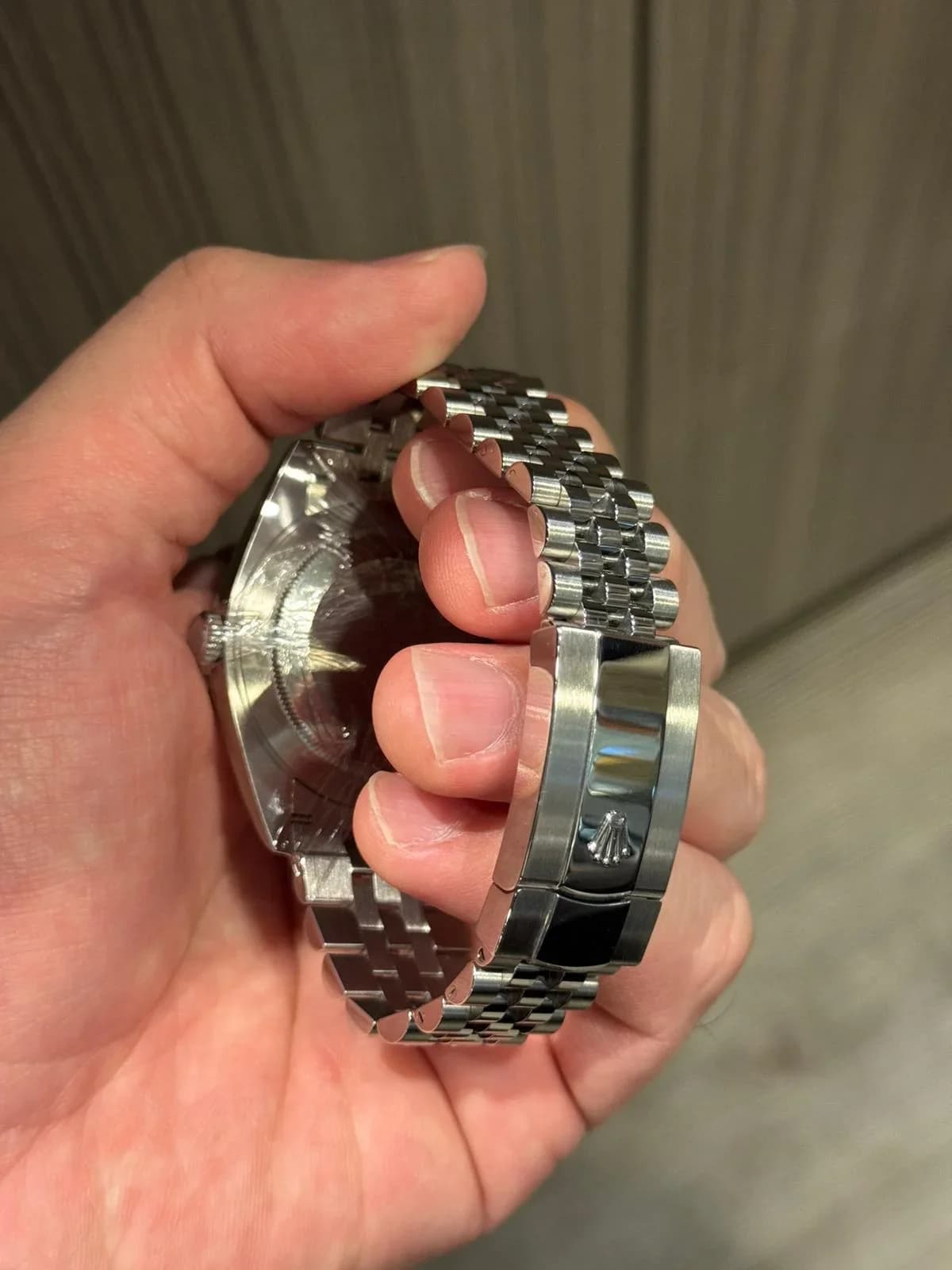 Thumb Datejust 41 Stainless Steel Fluted / Jubilee / Blue