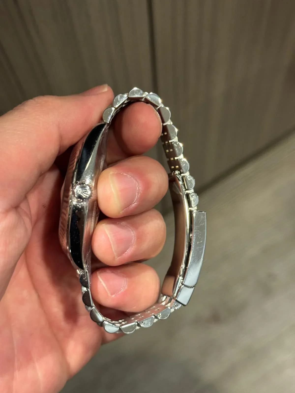 Thumb Datejust 41 Stainless Steel Fluted / Jubilee / Blue