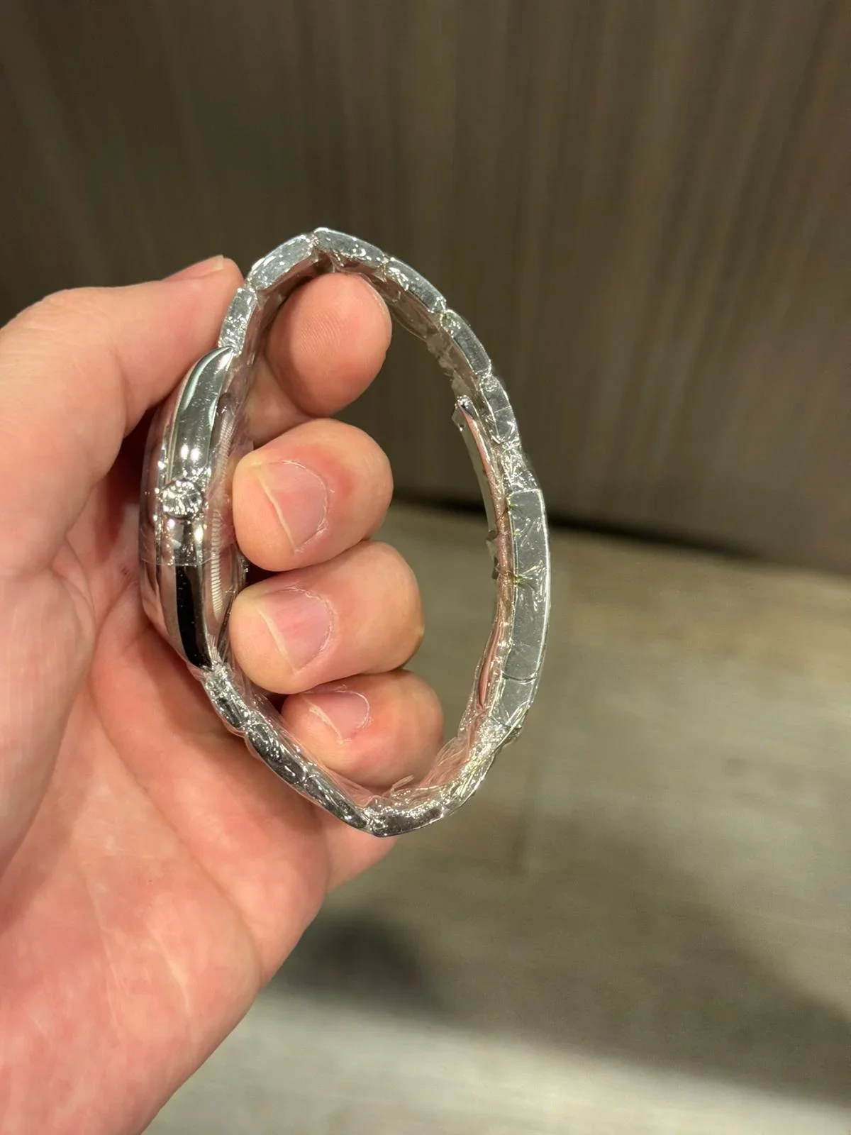 Thumb Oyster Perpetual 36 Stainless Steel / Lavender