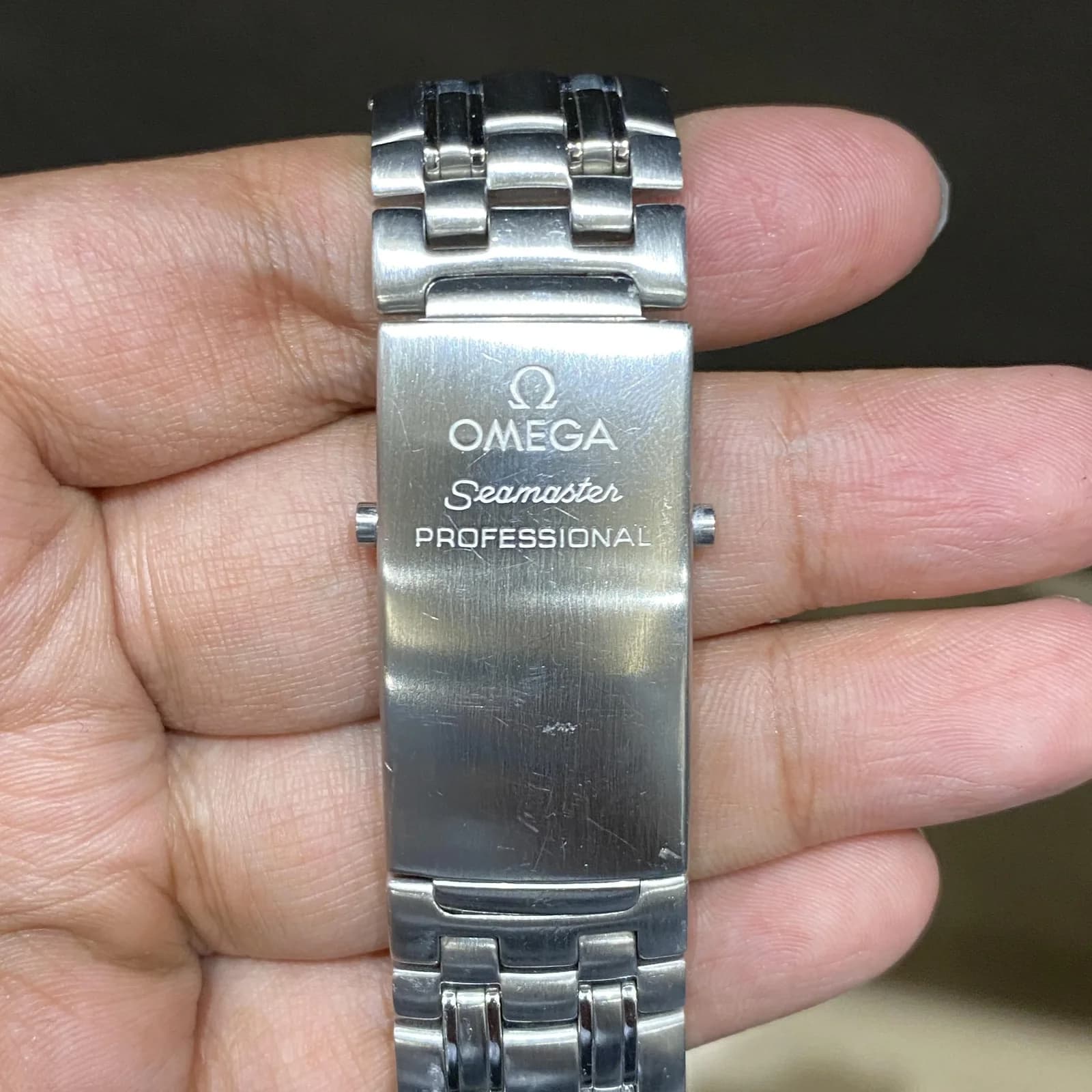 Thumb Seamaster Diver 300M Quartz 41 Stainless Steel / Blue / Bracelet