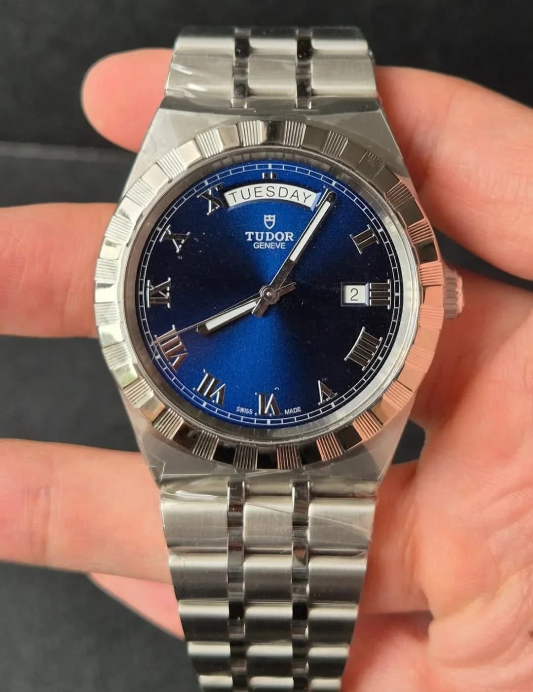 Thumb Royal Day-Date 41 Stainless Steel / Blue - Roman