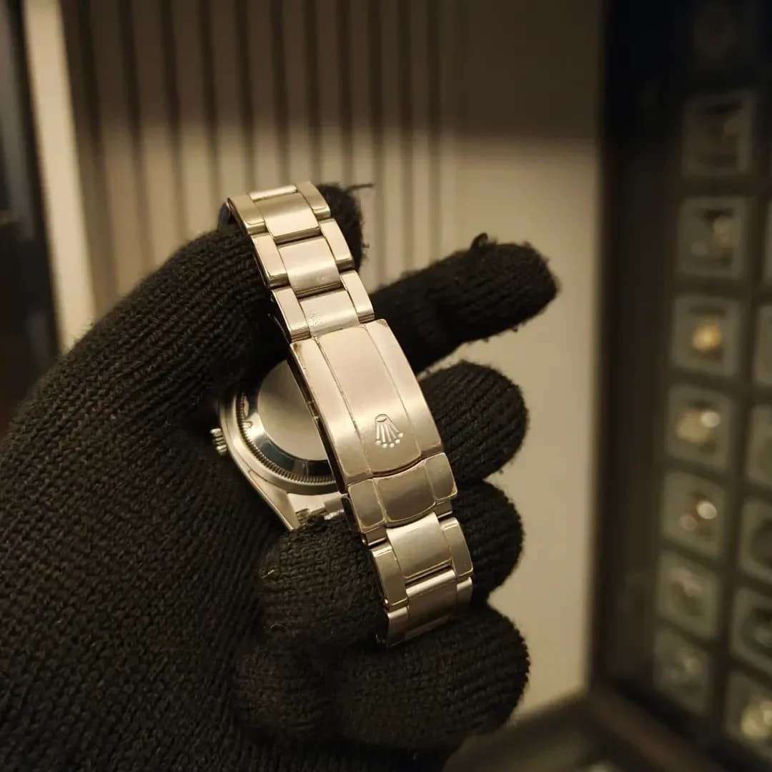 Thumb Oyster Perpetual 36 Stainless Steel / Blue