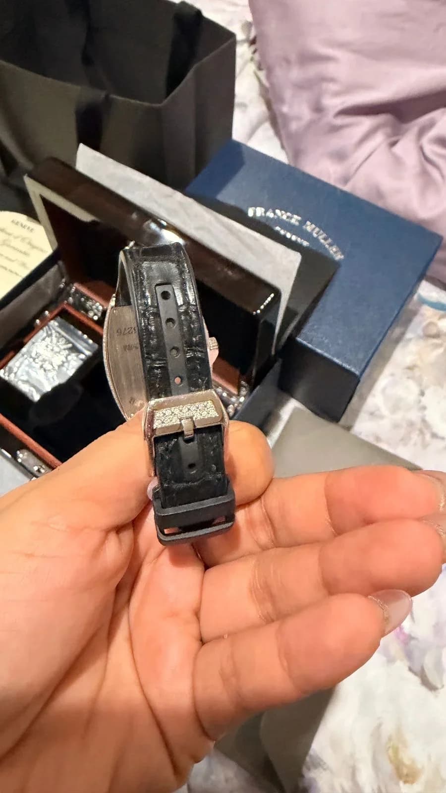 Thumb Vanguard 32 Quartz Stainless Steel Black - Diamond Setting