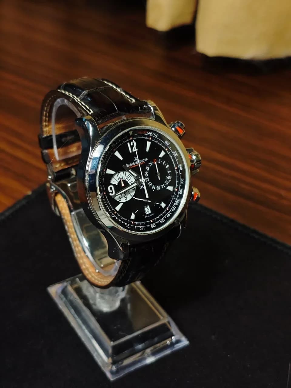 Thumb Master Compressor Chronograph / Stainless Steel / Black