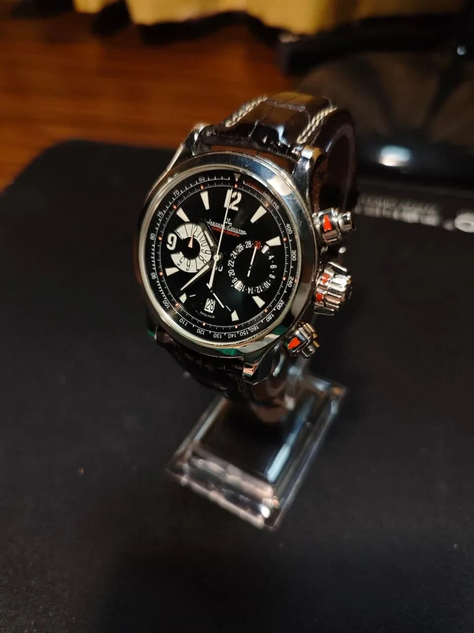 Thumb Master Compressor Chronograph / Stainless Steel / Black