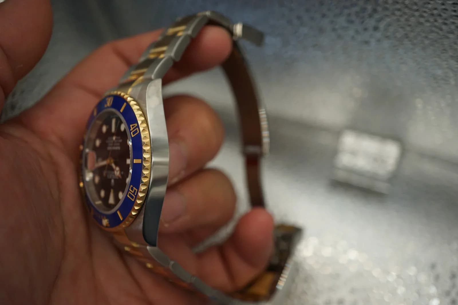 Thumb Submariner Date 41 Stainless Steel / Yellow Gold / Blue
