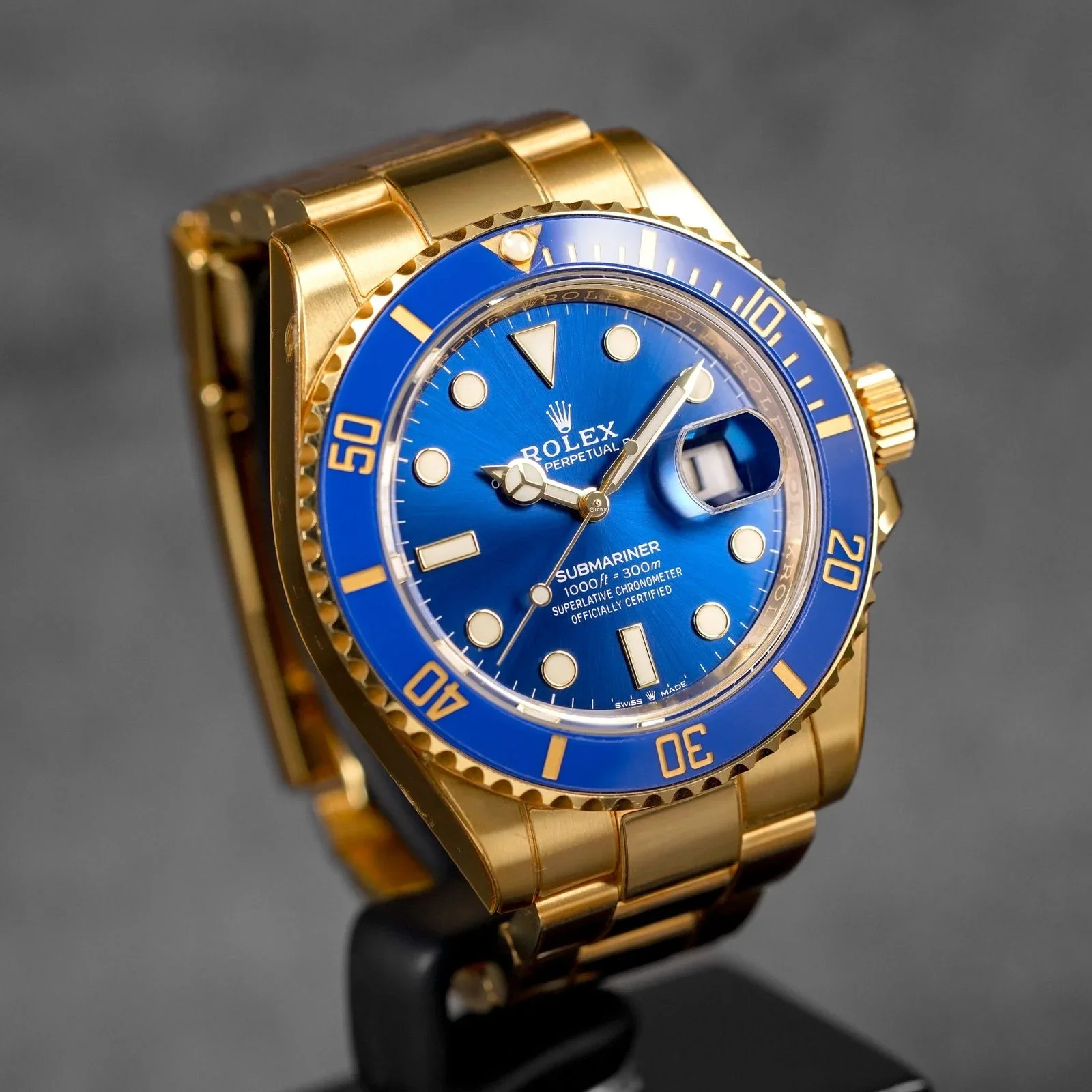 Thumb Submariner Date 41 Yellow Gold / Blue