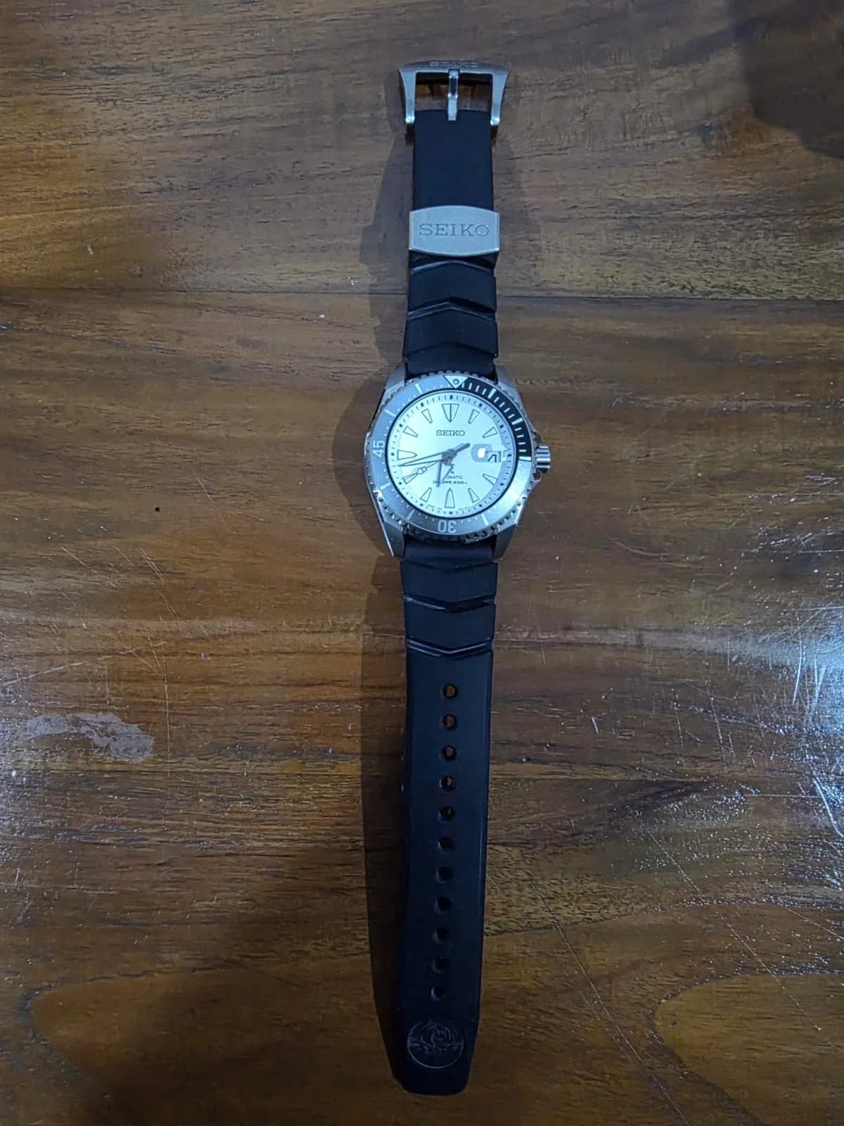 Thumb Prospex Shogun SPB191J1 Titanium Automatic / White