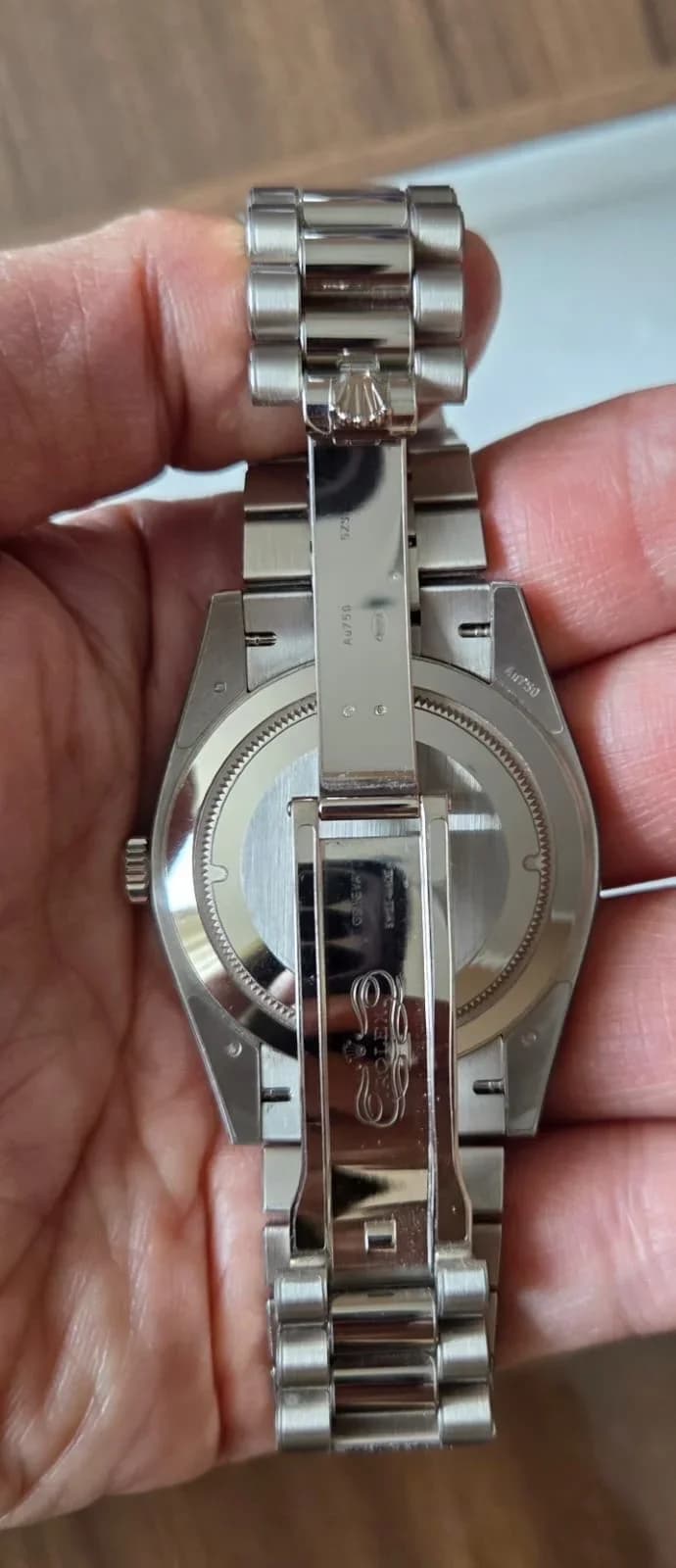 Thumb Day-Date 40 White Gold / Green - Roman