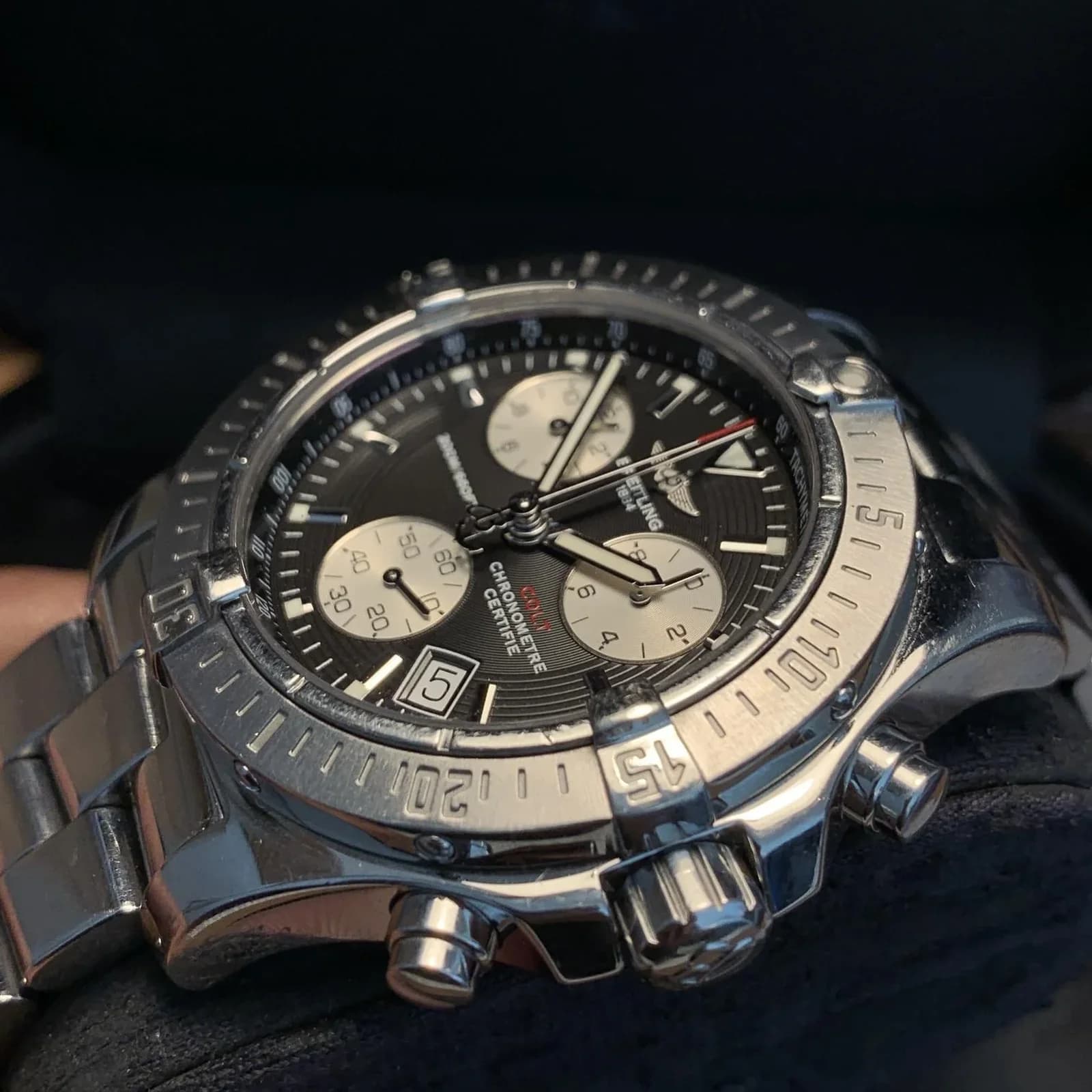Thumb Colt Chronograph 41 Quartz Stainless Steel / Black