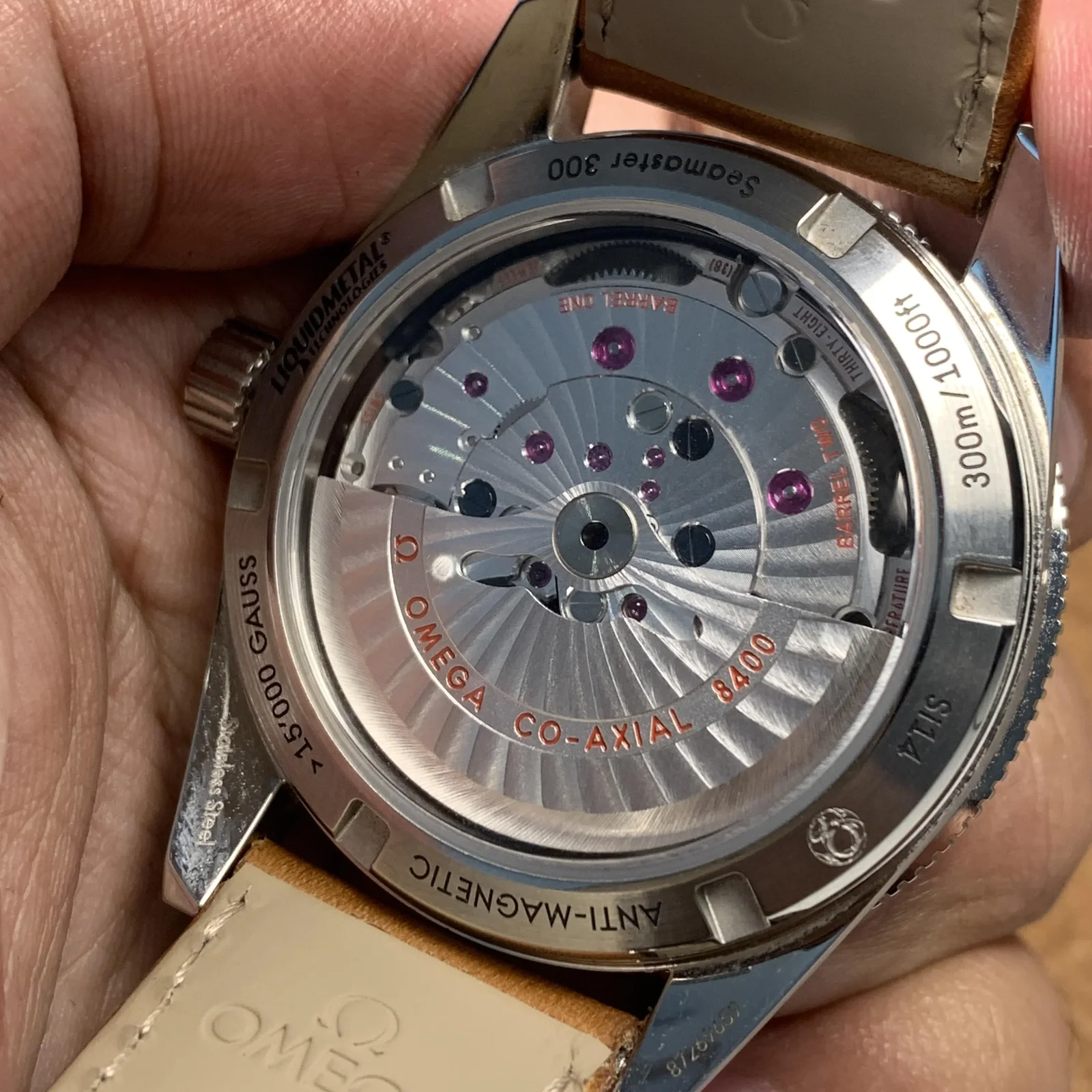 Thumb Seamaster 300 Master Co-Axial Stainless Steel / Black / Strap