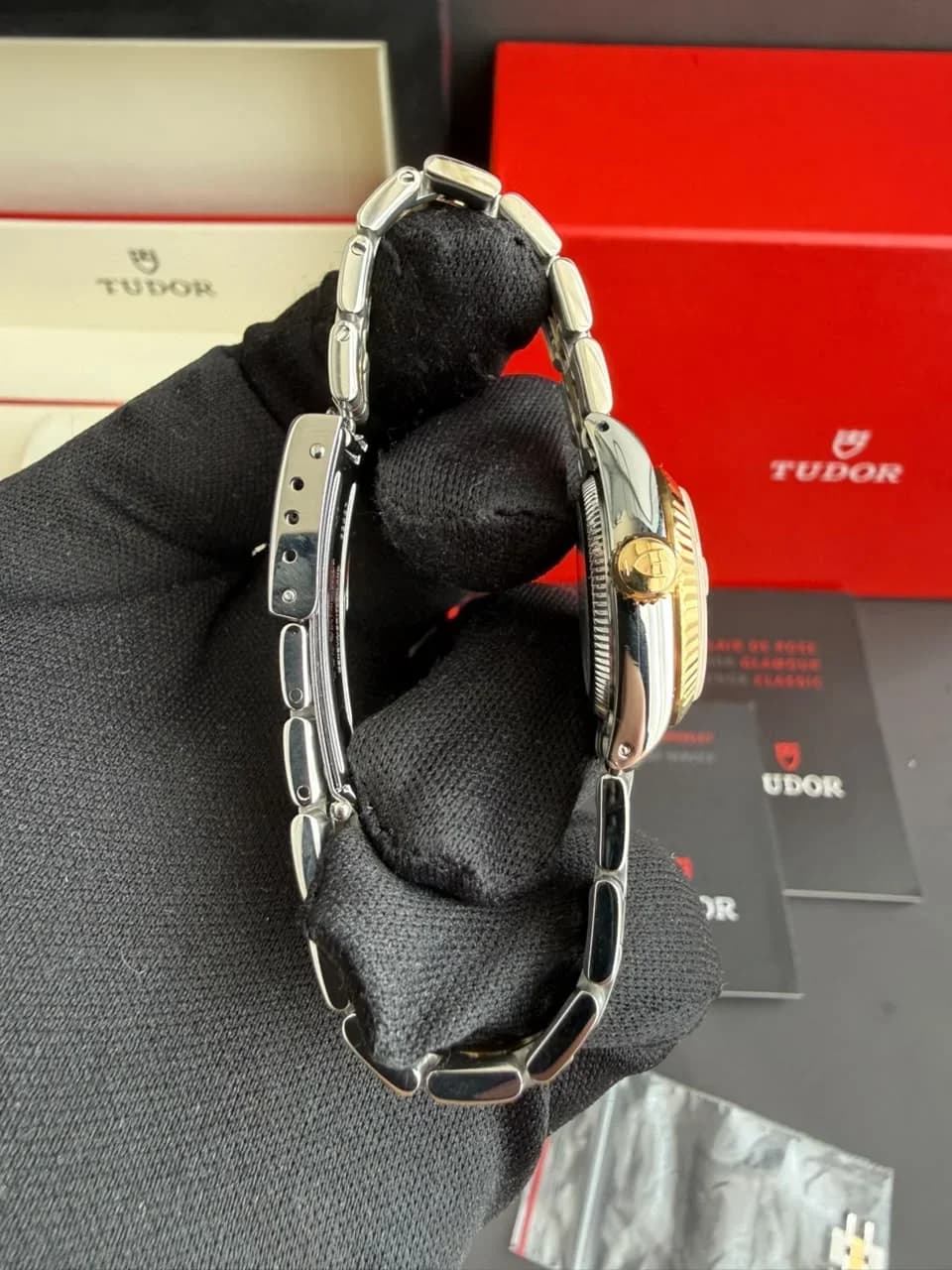Thumb Princess Oysterdate Stainless Steel - Yellow Gold / Champagne - Diamond