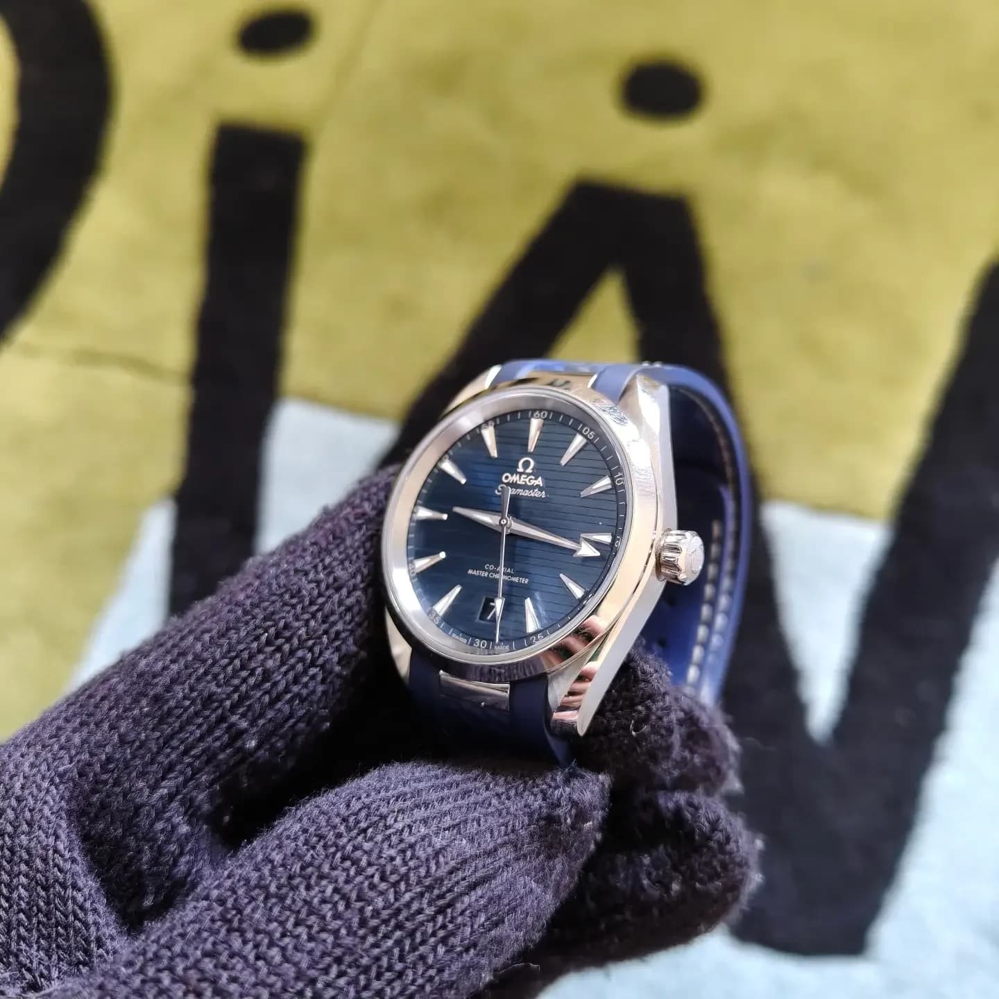 Thumb Seamaster Aqua Terra 150M Master Chronometer 38 Stainless Steel / Blue / Rubber