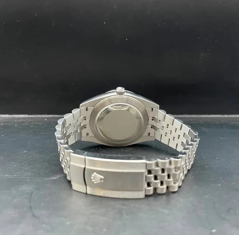 Thumb Datejust 41 Stainless Steel Fluted / Jubilee / Blue