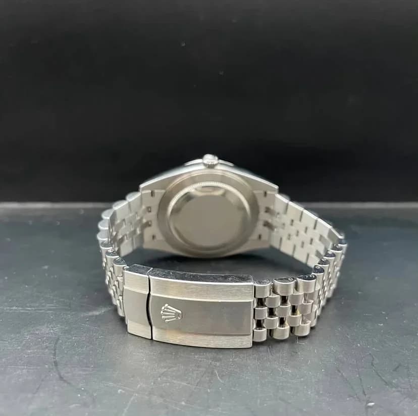 Thumb Datejust 41 Stainless Steel Fluted / Jubilee / Blue