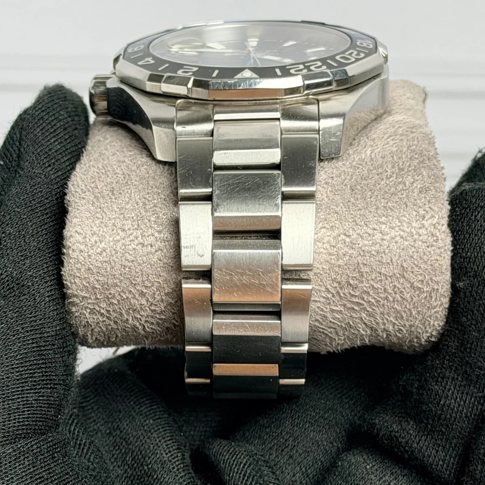 Thumb Aquaracer 300M Calibre 7 GMT Stainless Steel / Blue / Bracelet