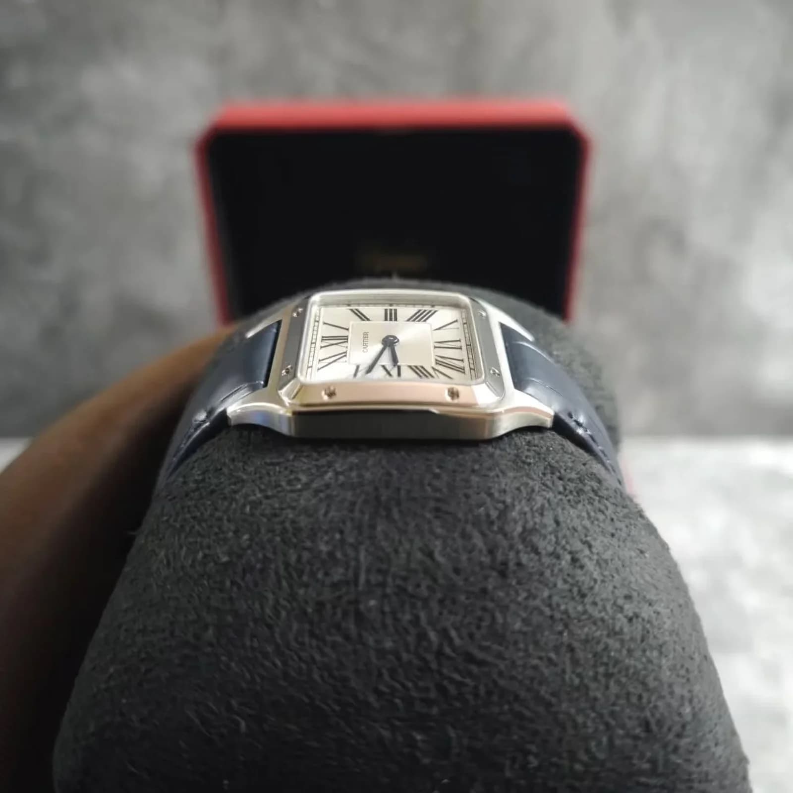 Thumb Santos Dumont Small Stainless Steel / Strap