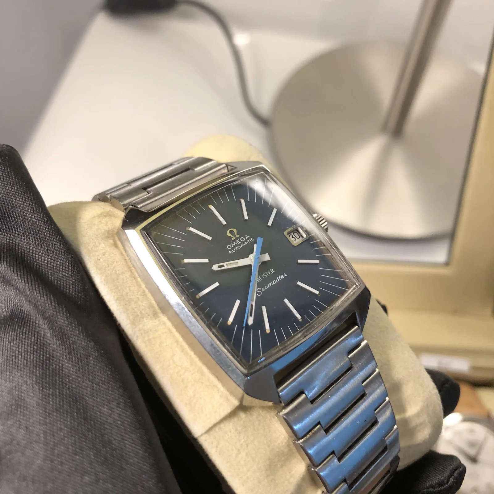 Thumb Vintage Seamaster Compresor Square Blue / Stainless Steel
