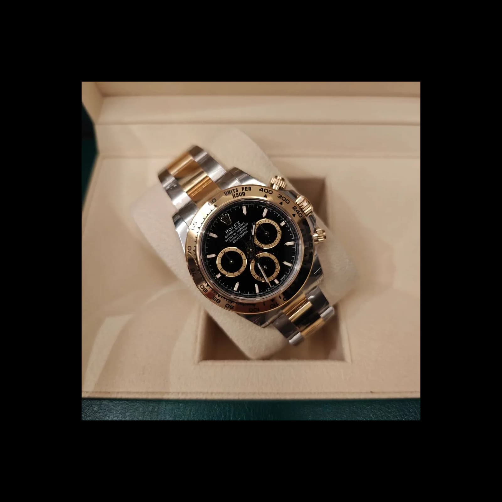 Thumb Cosmograph Daytona Stainless Steel - Yellow Gold / Black / Oyster