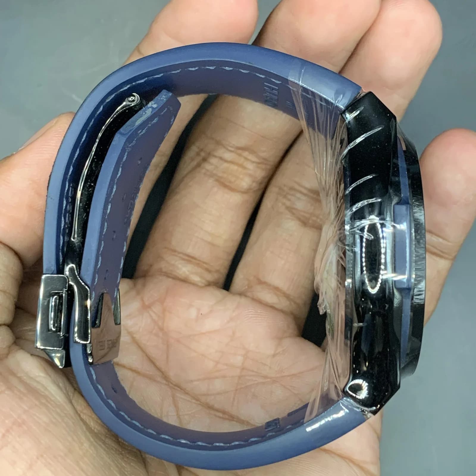 Thumb Classic Fusion 45 Chronograph Titanium / Blue / Alligator