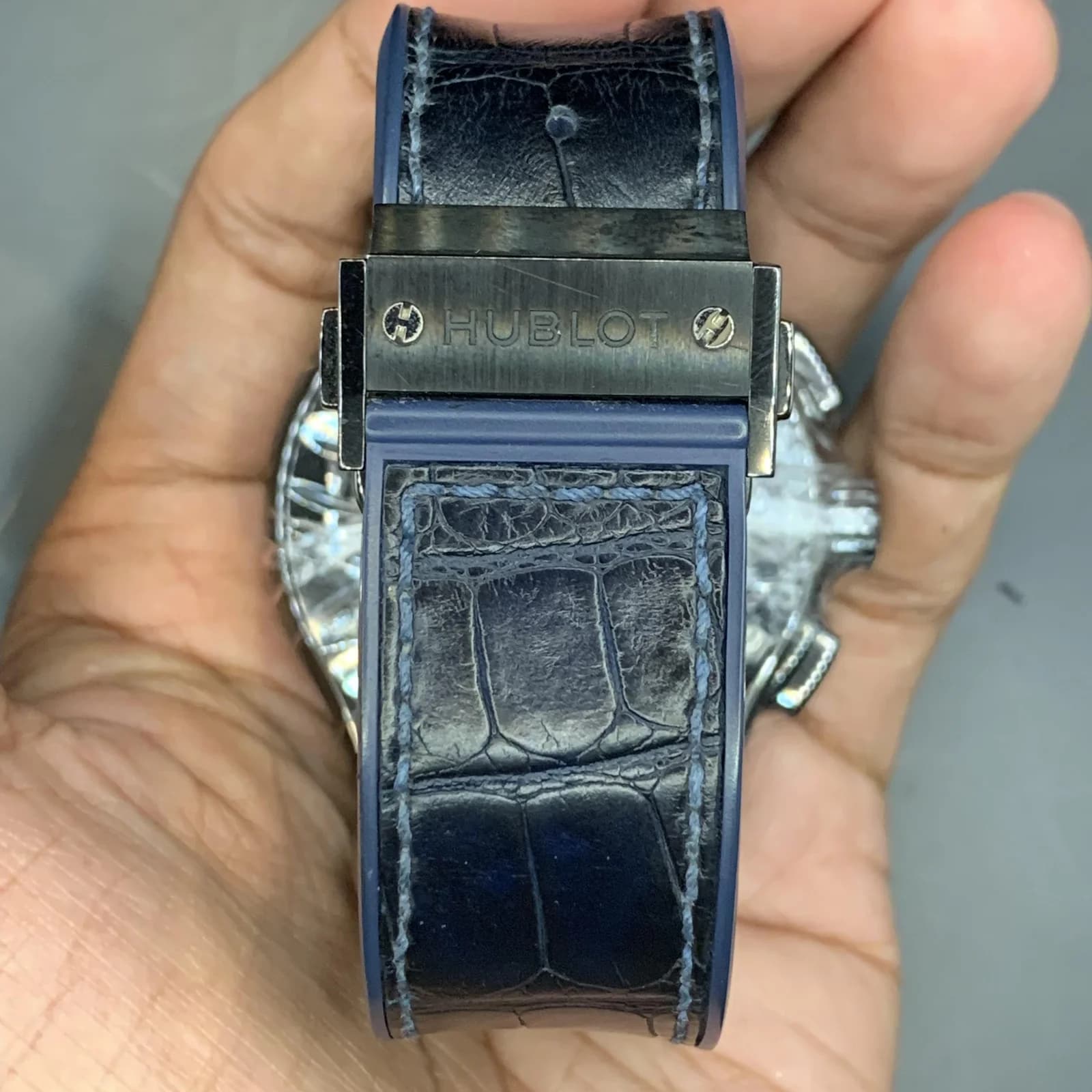 Thumb Classic Fusion 45 Chronograph Titanium / Blue / Alligator