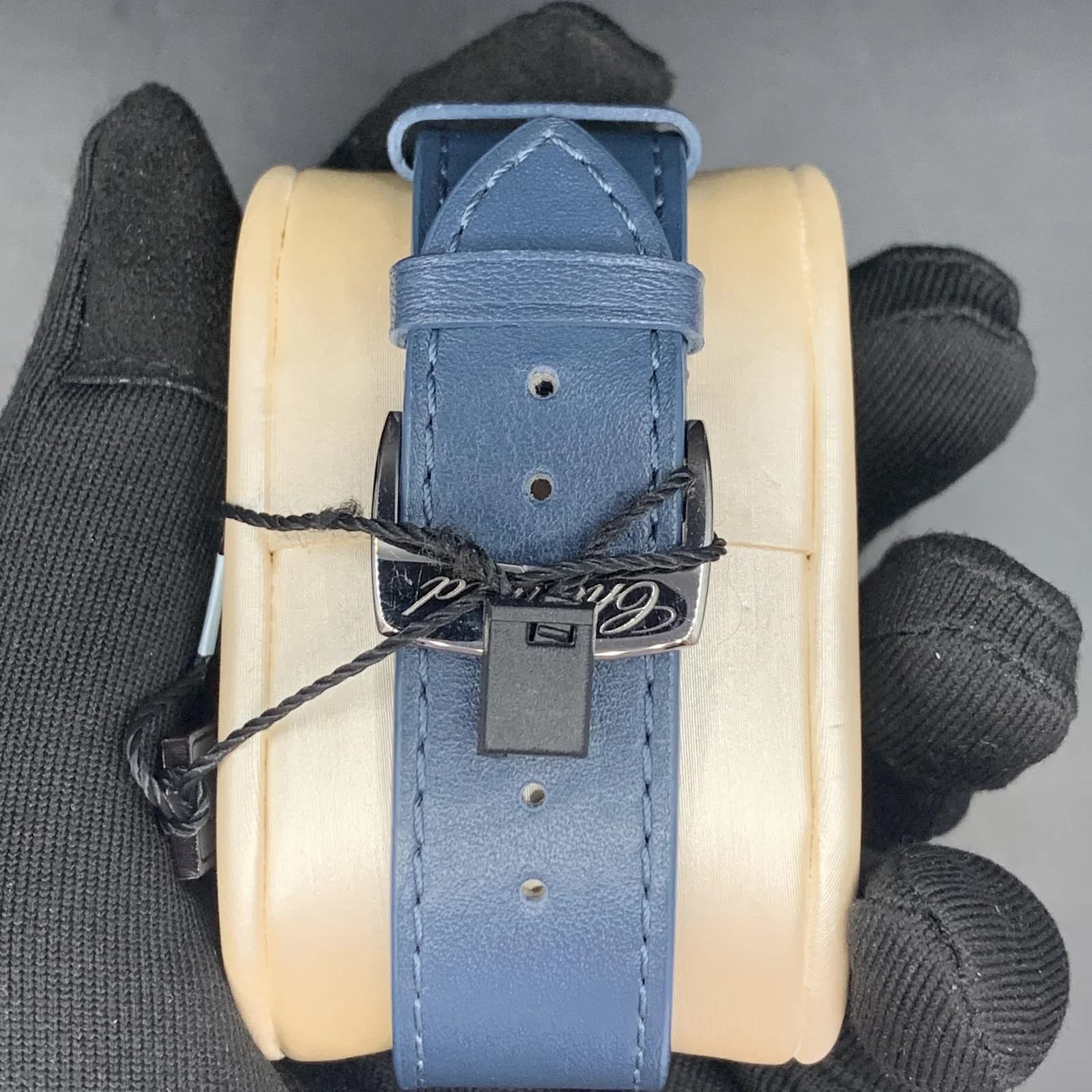 Thumb Happy Sport Ocean Ethical 18K Rose Gold & Steel Blue Grey Dial