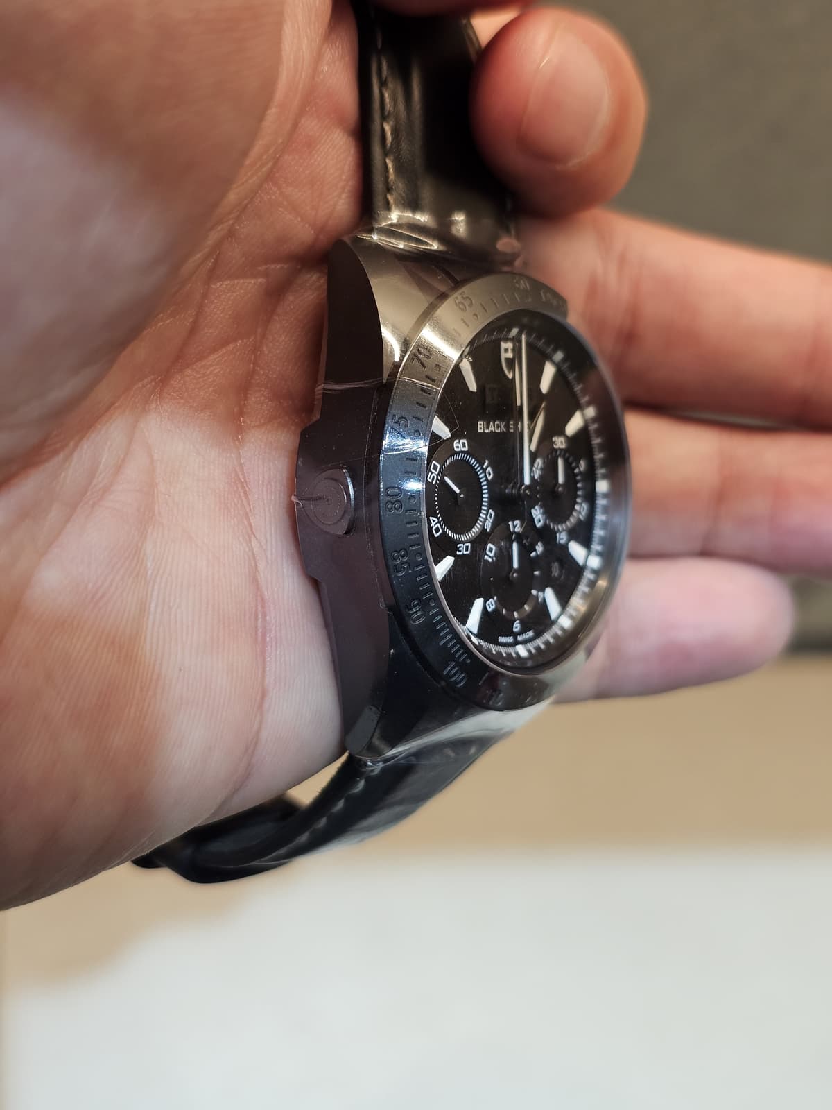 Thumb Fastrider Black Shield Ceramic / Black / Leather