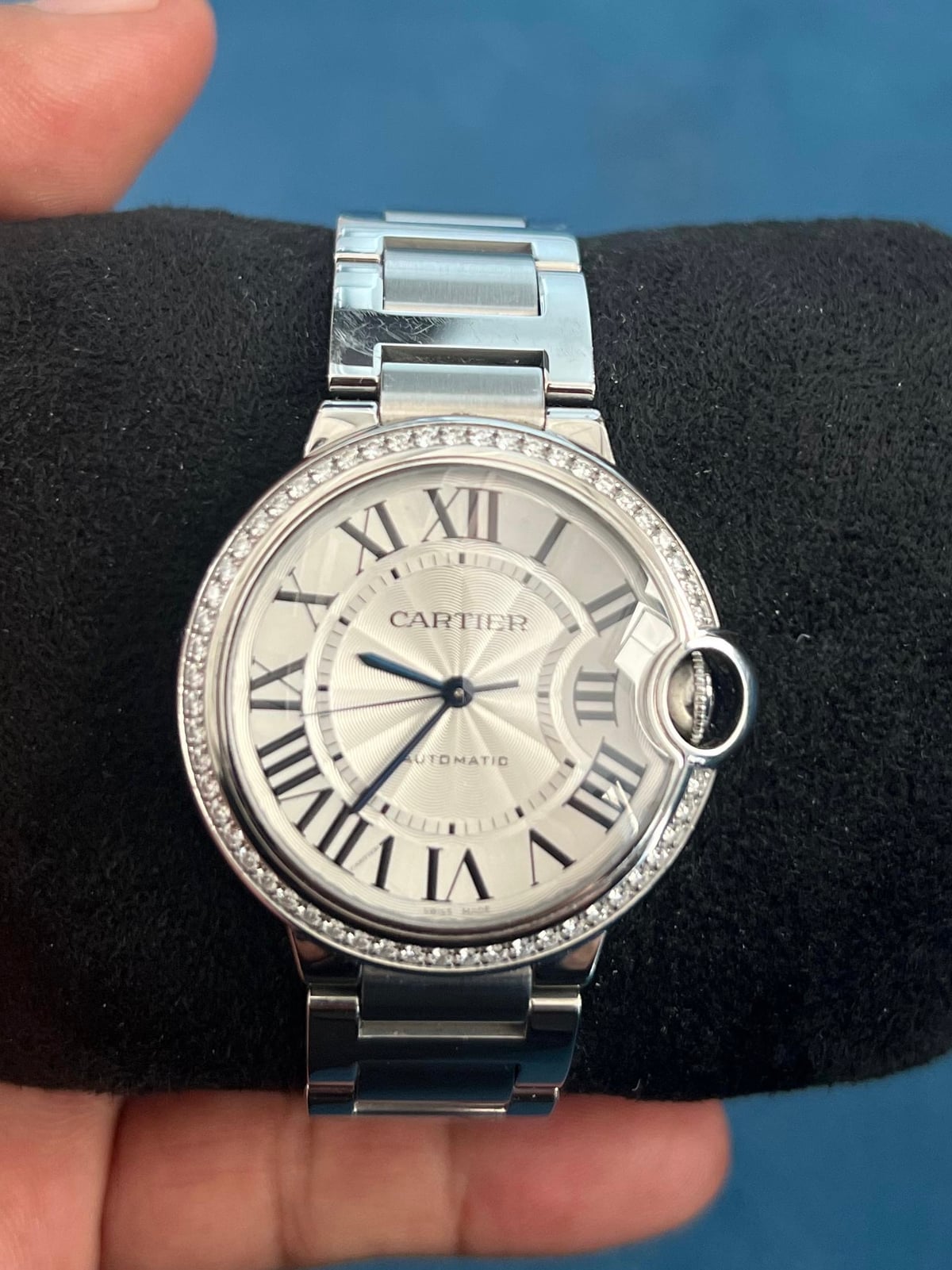 Ballon Bleu Silver