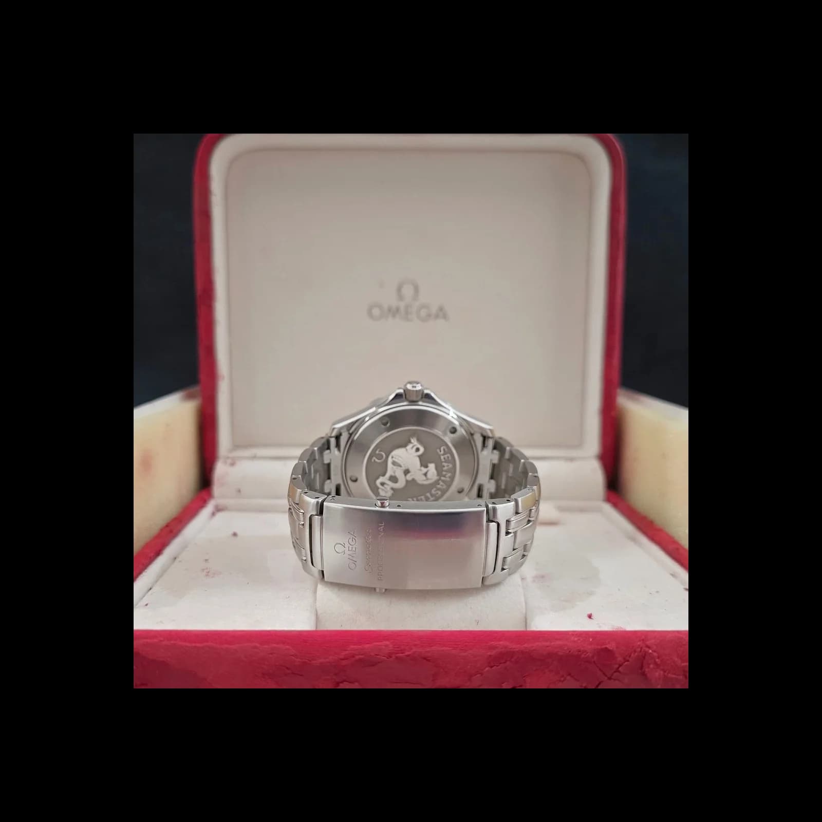 Thumb Seamaster Diver 300M Quartz 41 Stainless Steel / Blue / Bracelet