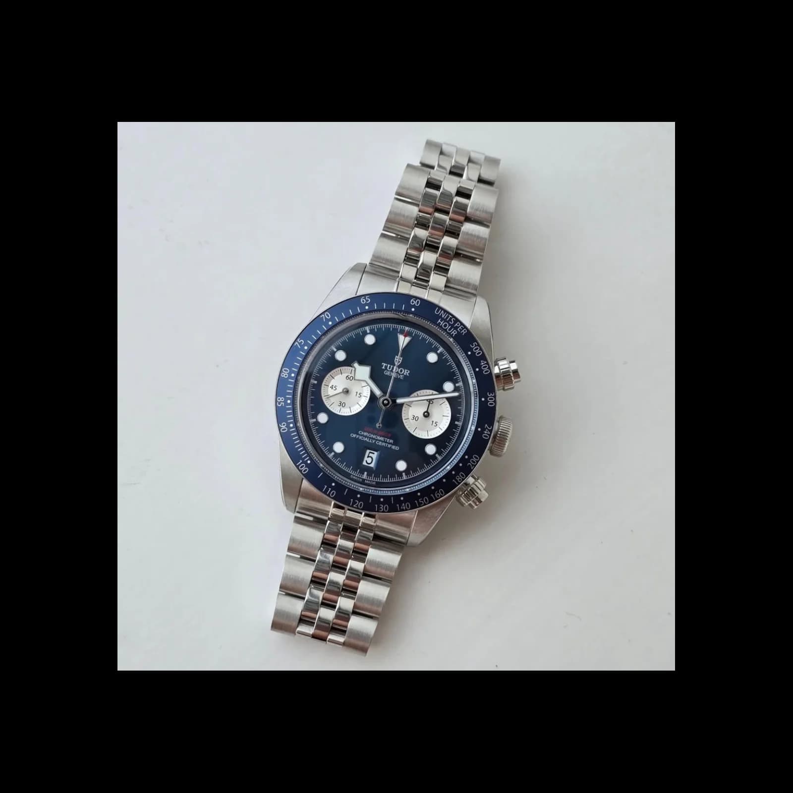 Thumb Heritage Black Bay Chrono Blue / Bracelet