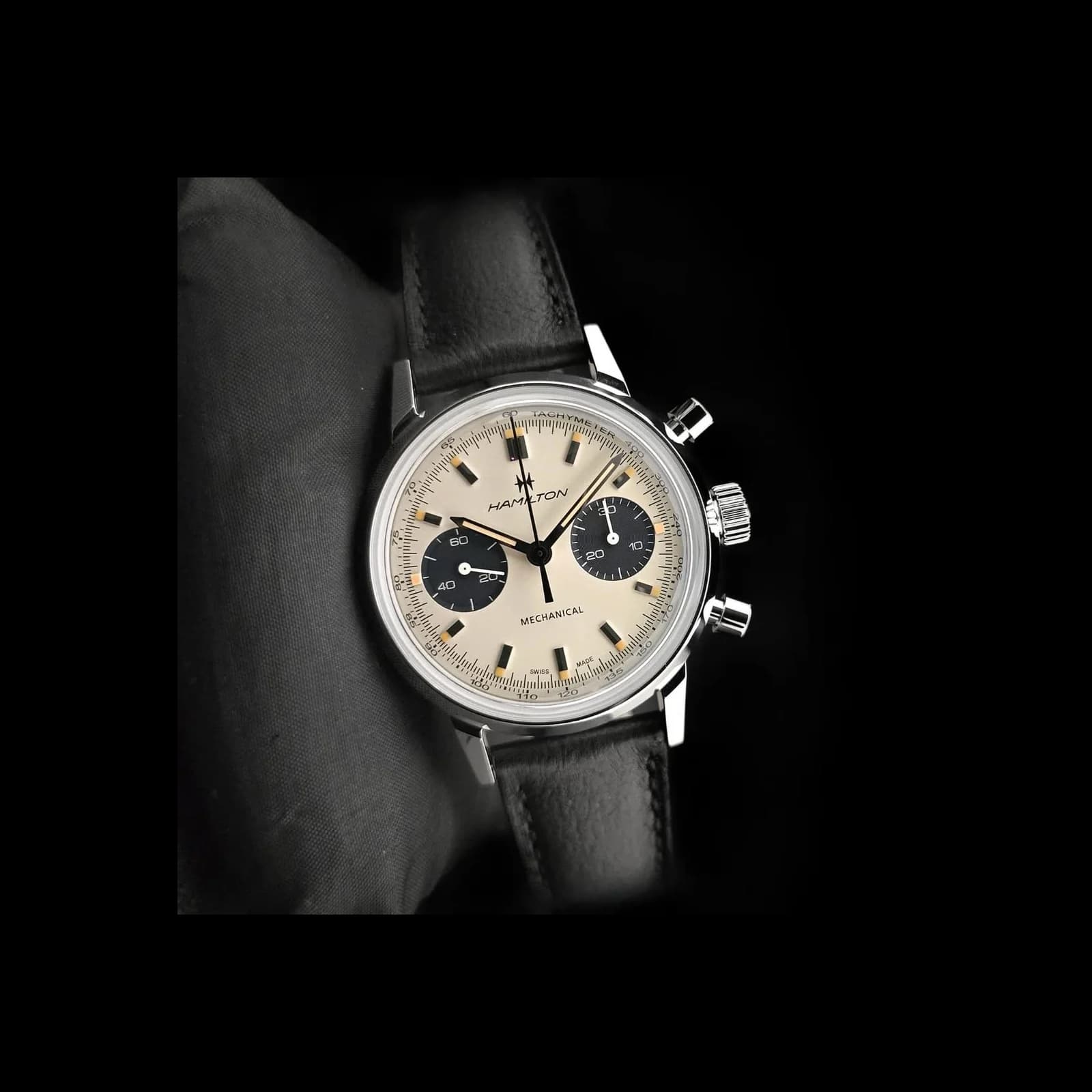Thumb Intra-Matic Chronograph H Stainless Steel / White