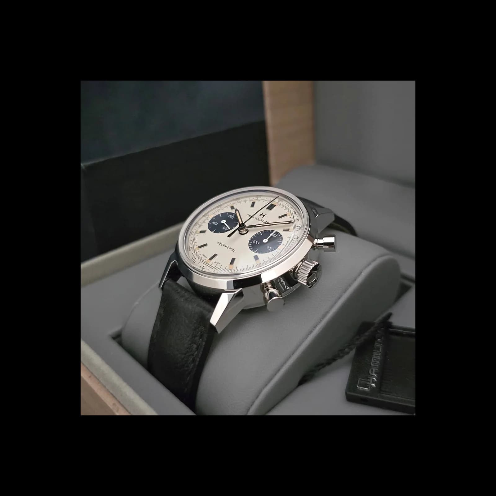 Thumb Intra-Matic Chronograph H Stainless Steel / White