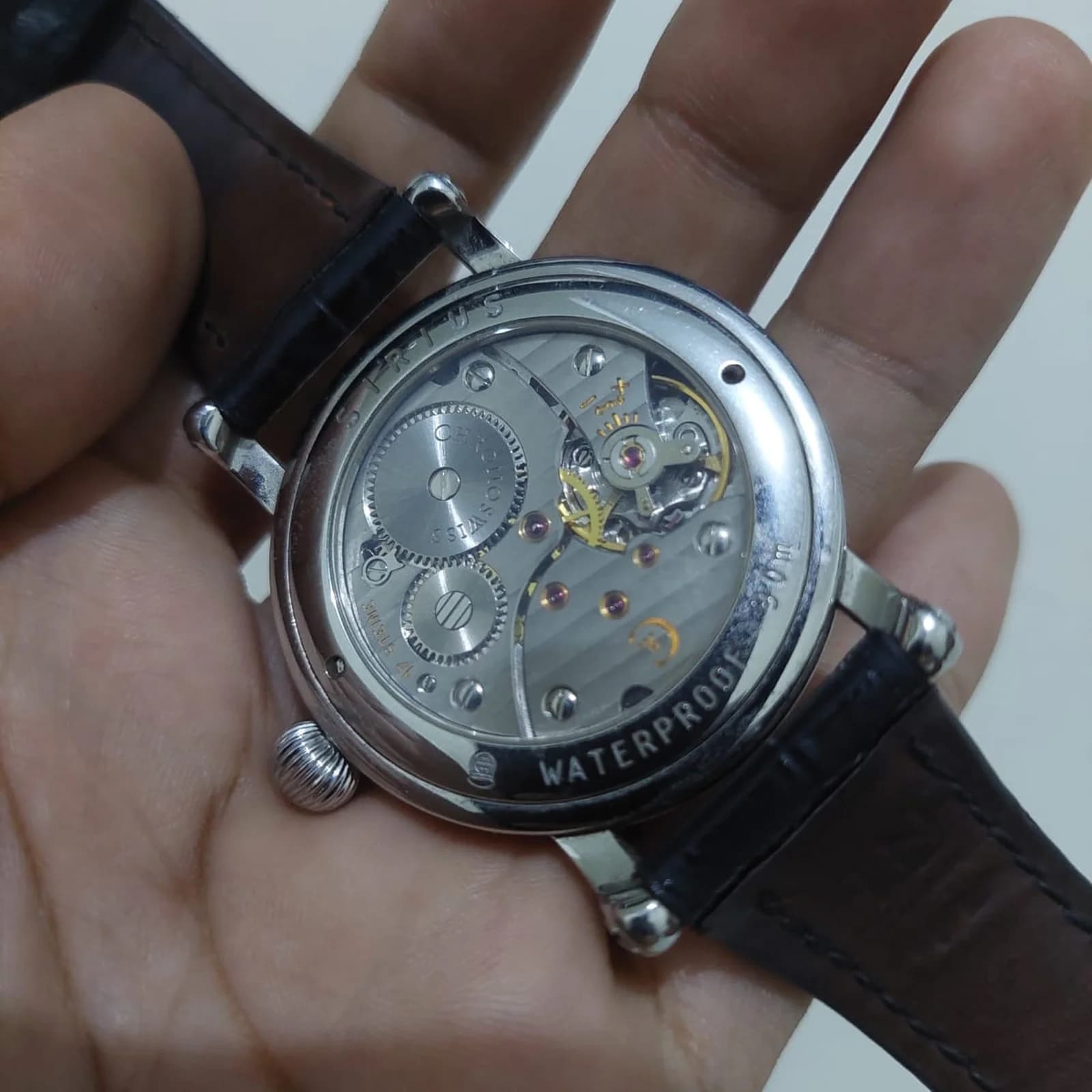 Thumb Sirius Hand Wound White Dial