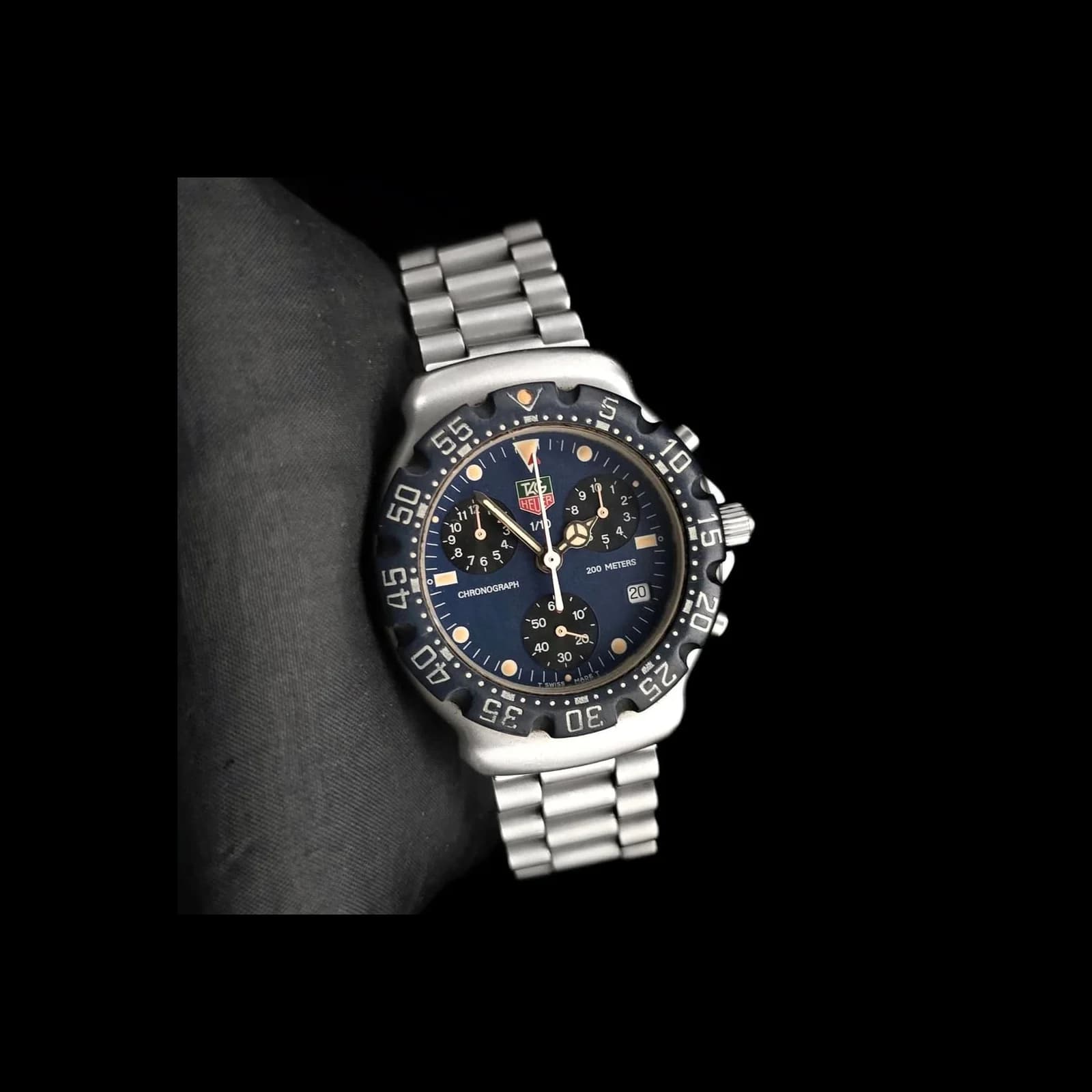 Thumb Formula 1 Chronograph Quartz Stainless Steel / Blue / Bracelet