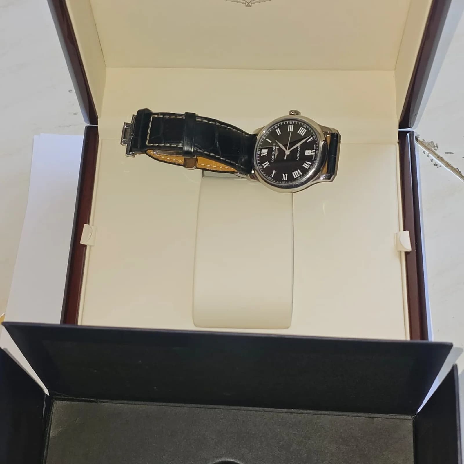 Thumb Master Collection Date 38.5 Stainless Steel Black