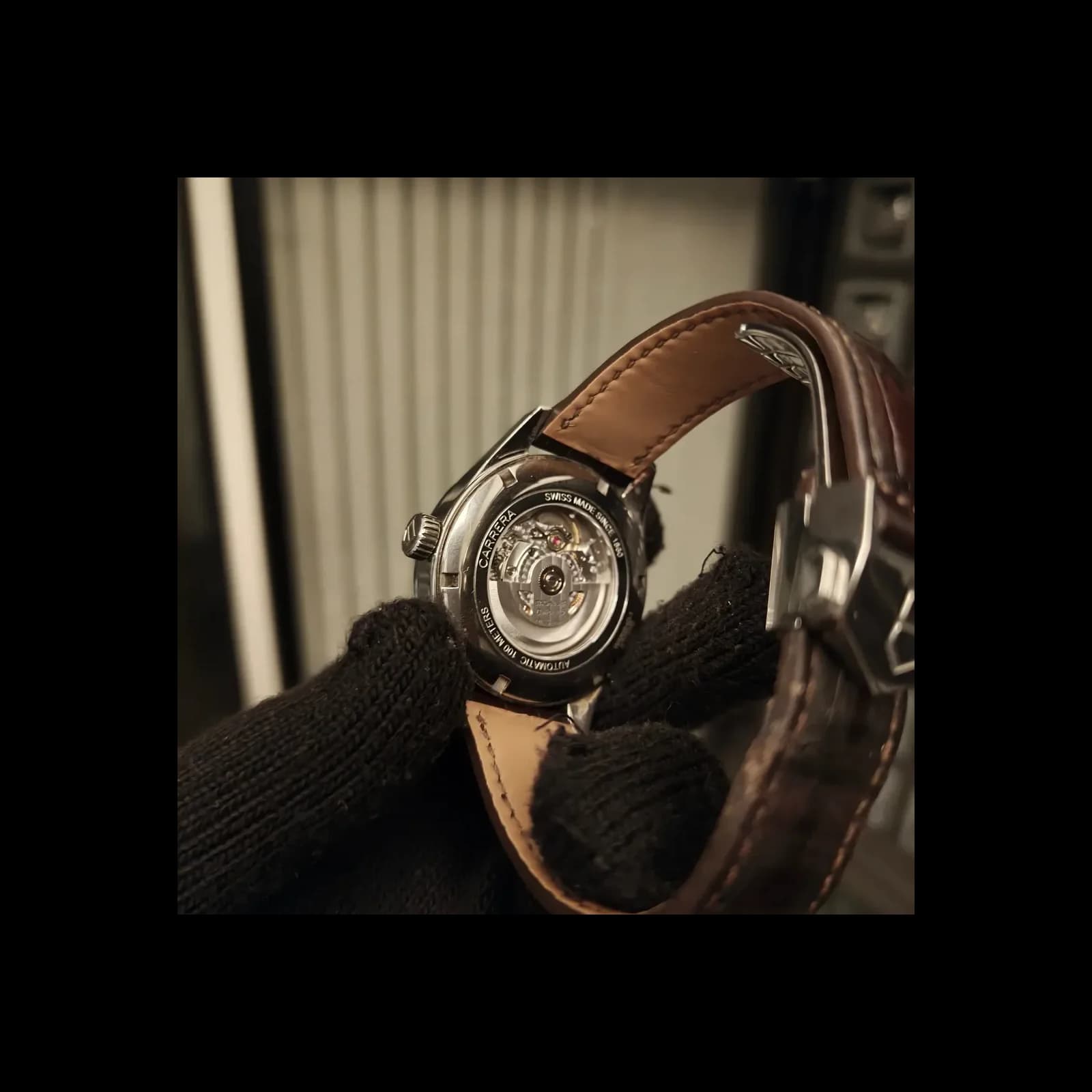 Thumb Carrera Calibre 5 Day Date Stainless Steel / Silver / Alligator