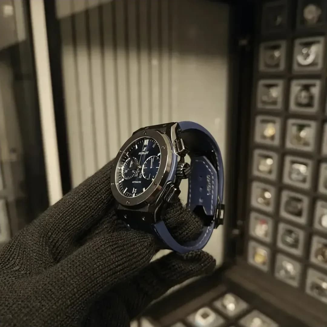 Thumb Classic Fusion 42 Chronograph Ceramic / Blue / Rubber