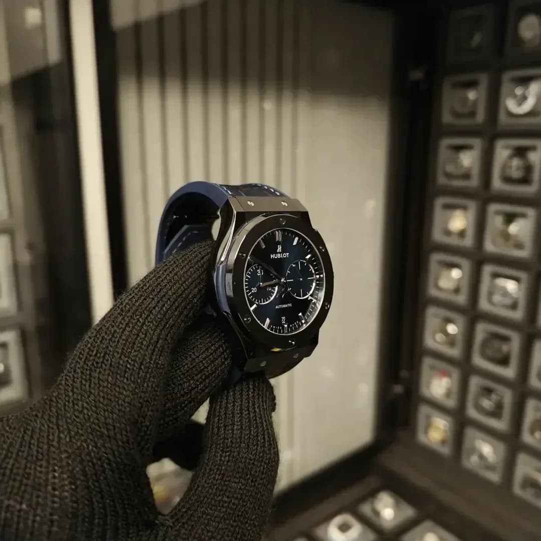 Thumb Classic Fusion 42 Chronograph Ceramic / Blue / Rubber