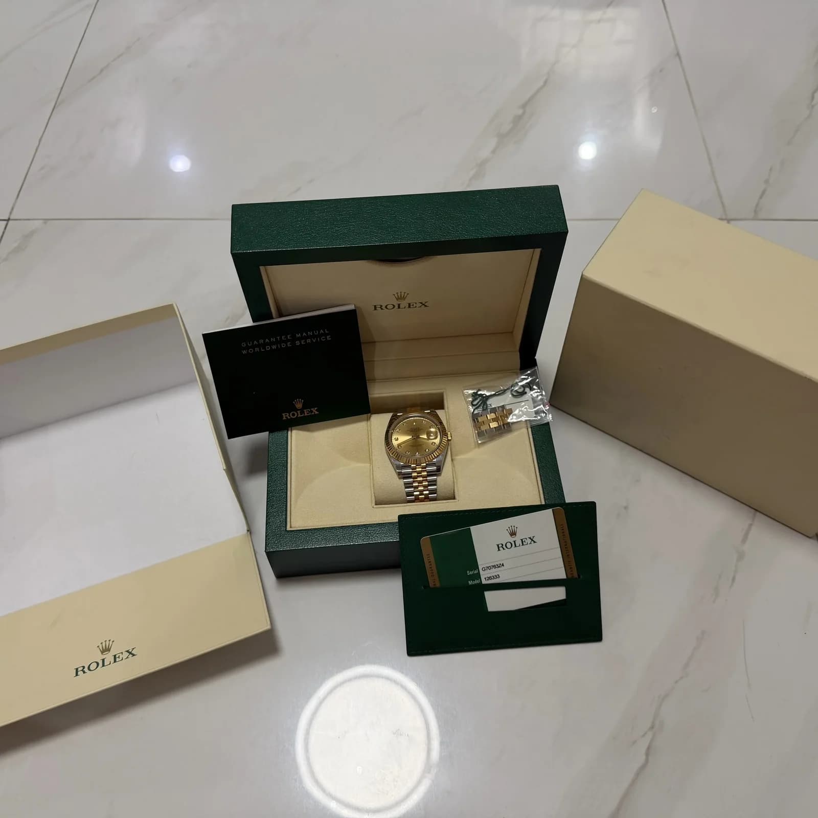 Thumb Datejust 41 Rolesor Yellow Fluted / Jubilee / Champagne - Diamond