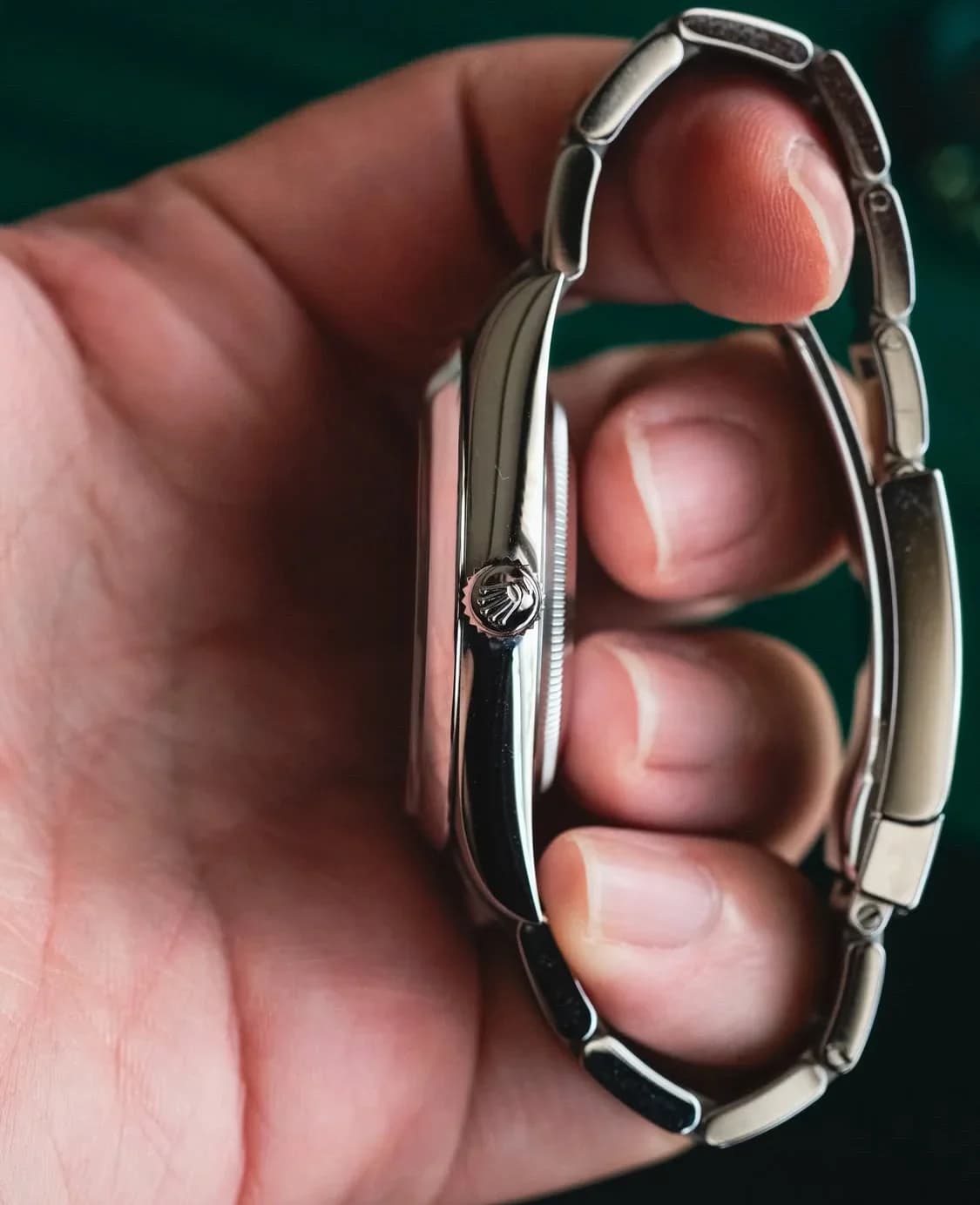 Thumb Oyster Perpetual 41 Stainless Steel / Blue