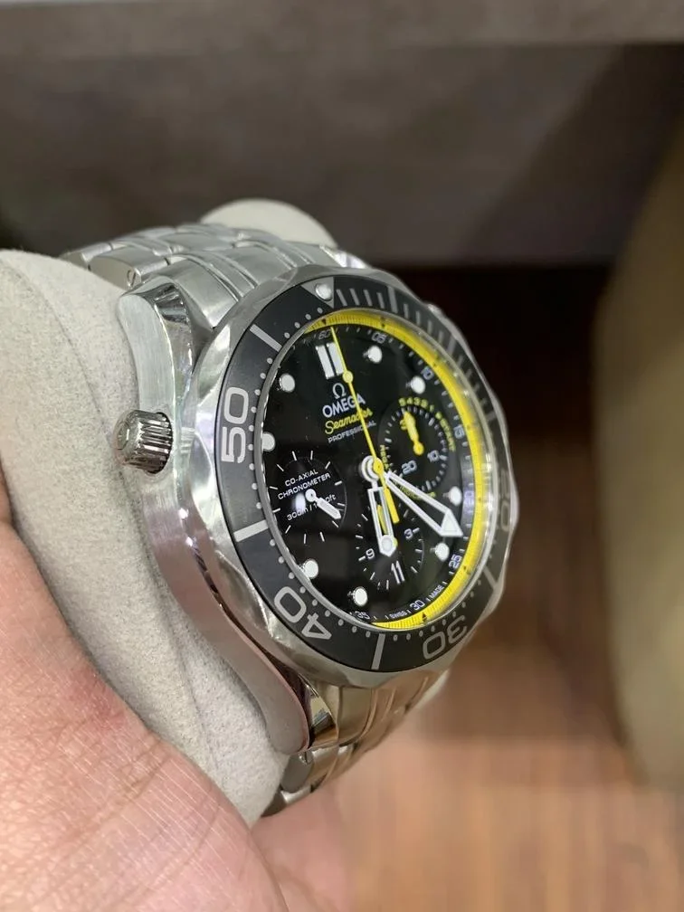 Thumb Seamaster Diver 300M Co-Axial 44 Regatta Chronograph Stainless Steel / Black / Bracelet
