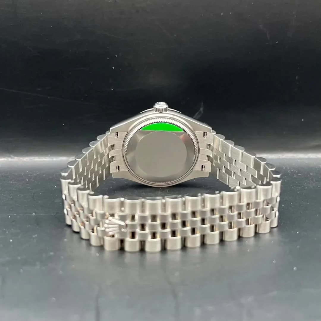 Thumb Datejust 31 Stainless Steel Fluted / Jubilee / Grey - Roman
