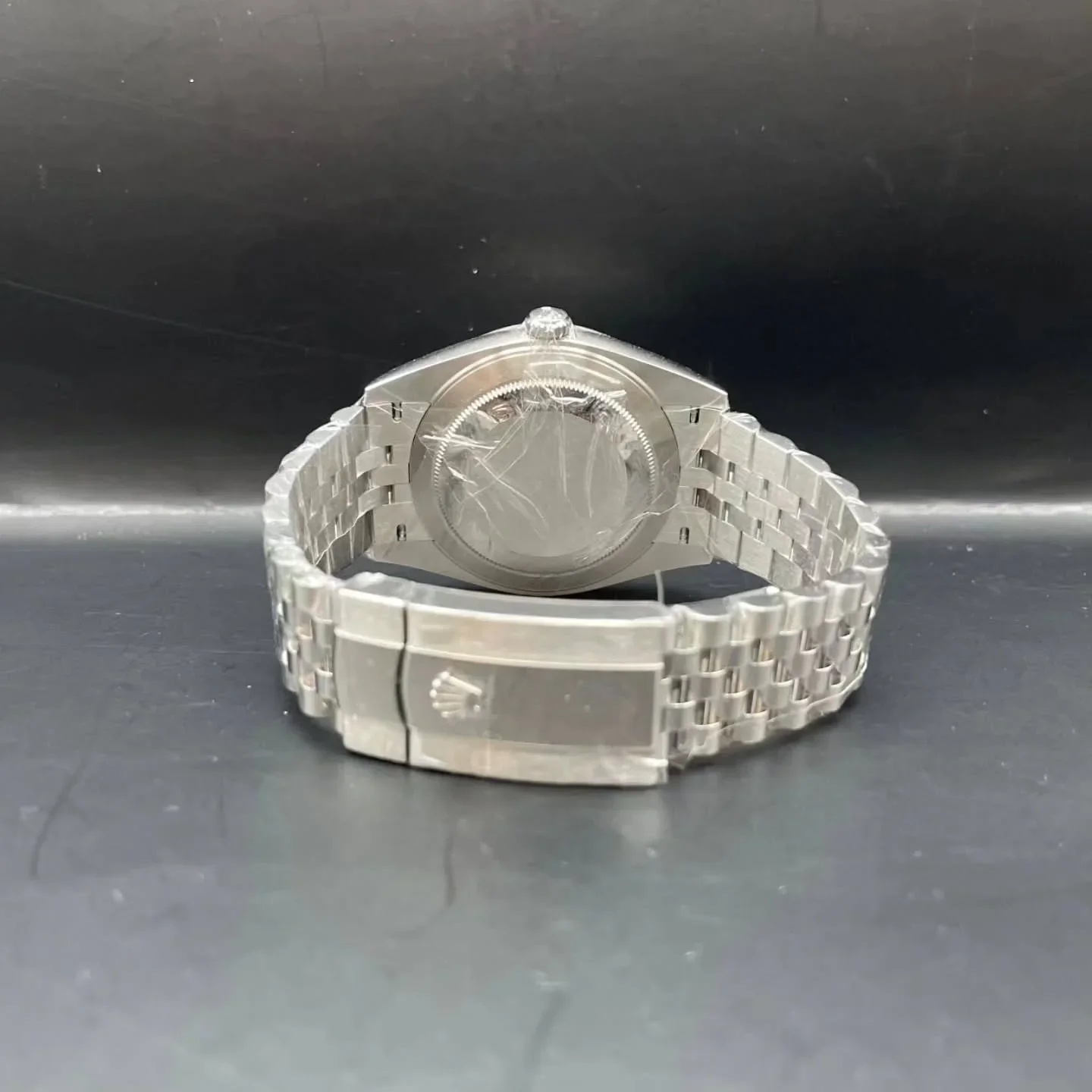 Thumb Datejust 41 Stainless Steel Fluted / Jubilee / Dark Rhodium